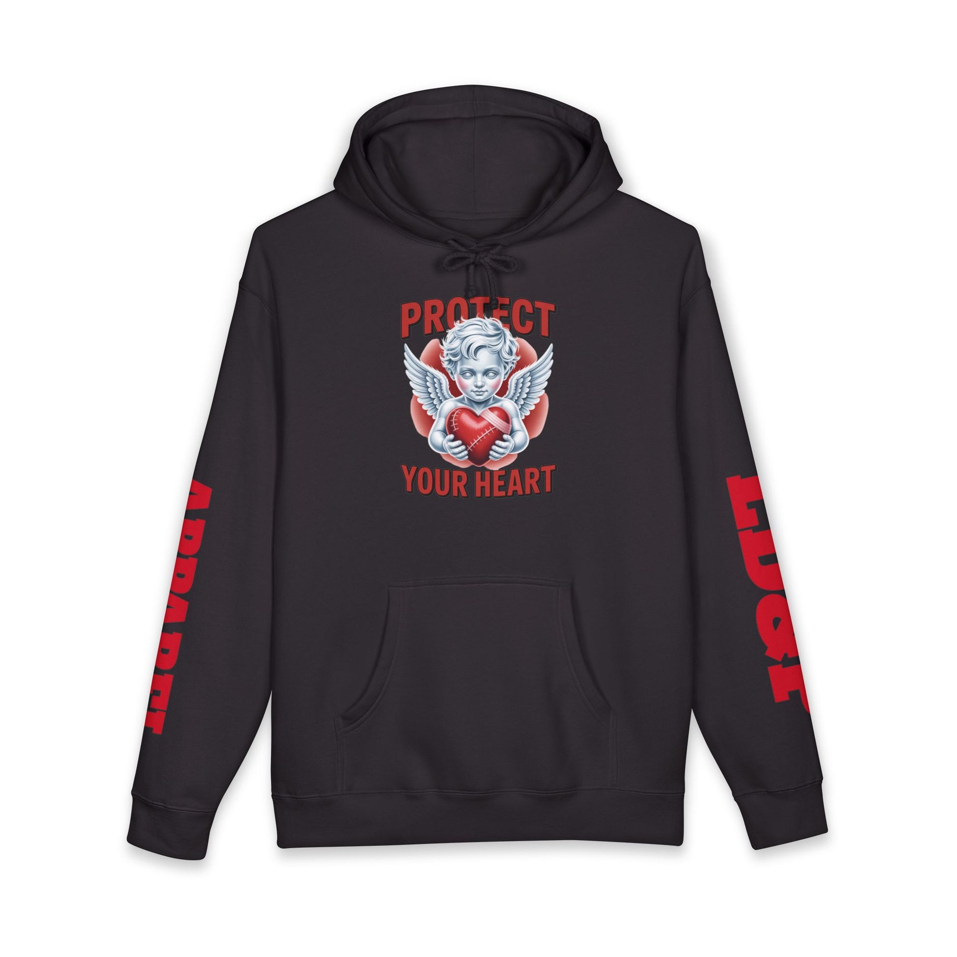 Hooded Sweatshirt - 'protect your heart' Bold Graphic Design