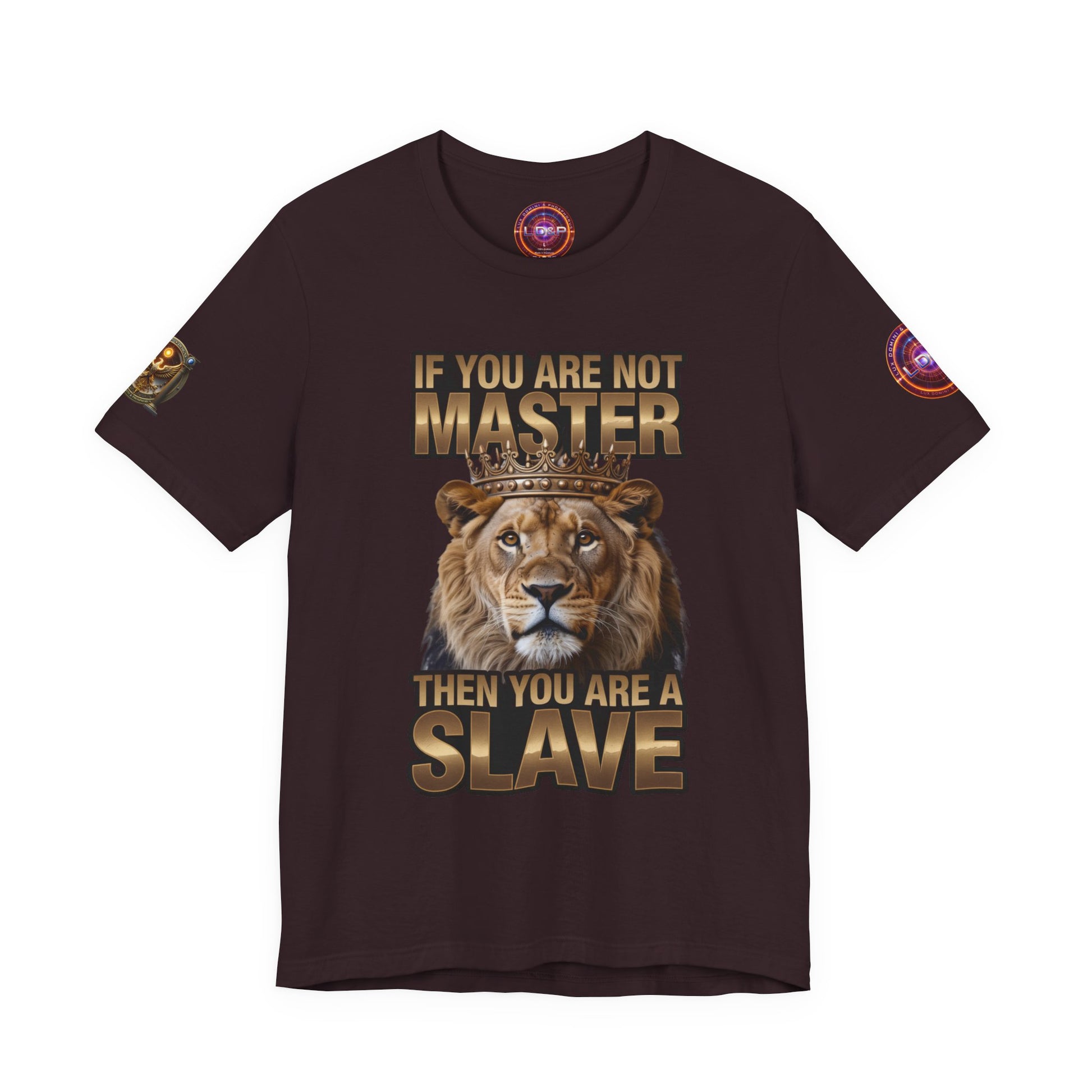 T-Shirt Master or slave LD&amp;P APPAREL Design Unisex Jersey Short Sleeve Tee