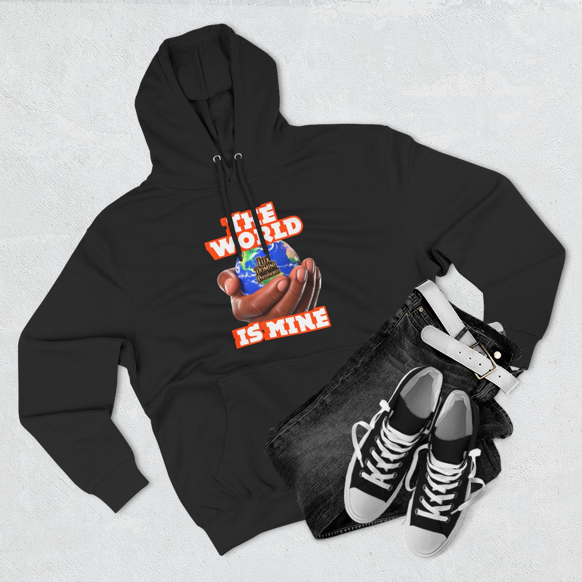 Hoodie - Lux Domini and Phosphorus The World Is Mine Design