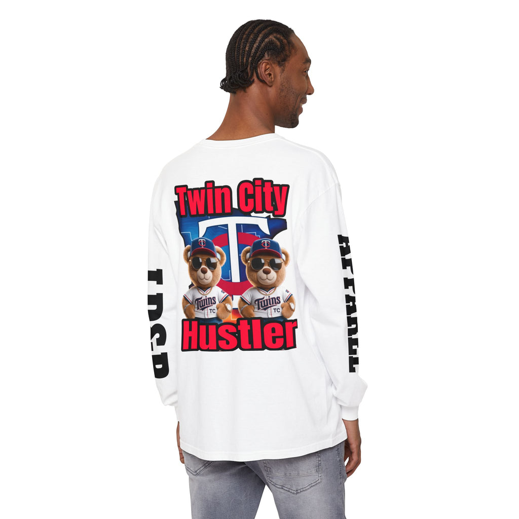 Twin City HUSTLER Long Sleeve T-Shirt - Bad Temper Design