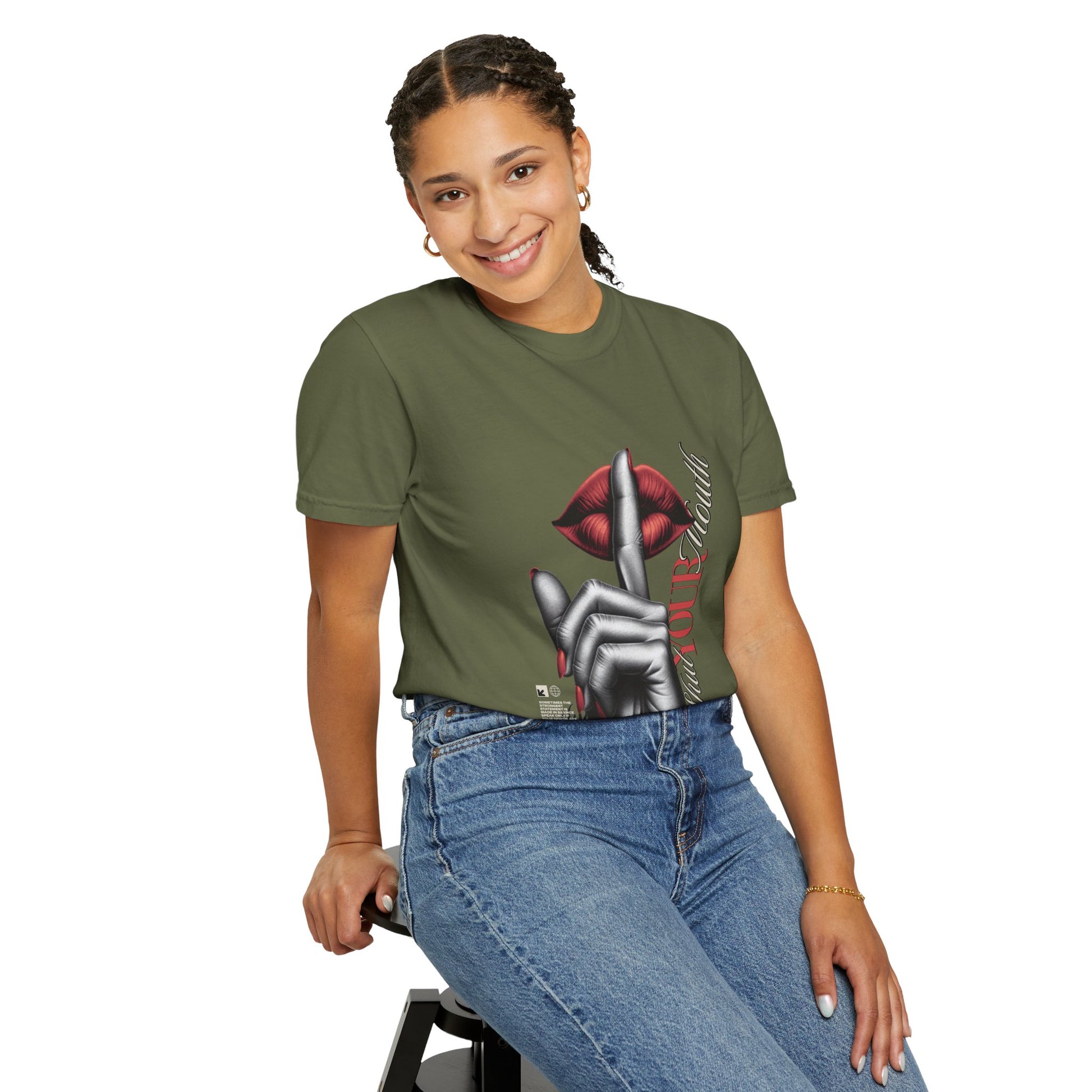 Dyed T-shirt - Big Moma Print