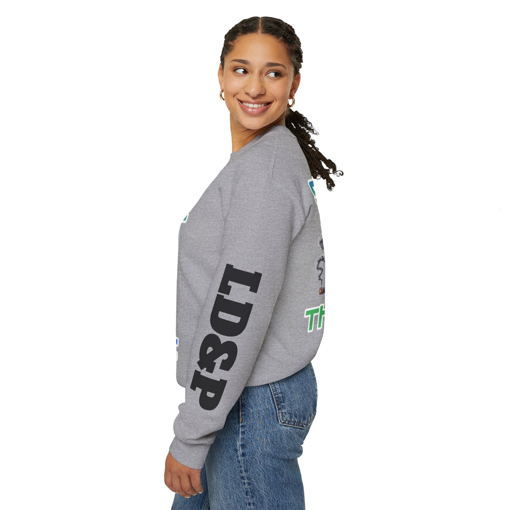 Crewneck Sweatshirt - Smoke That LD&P APPAREL Design