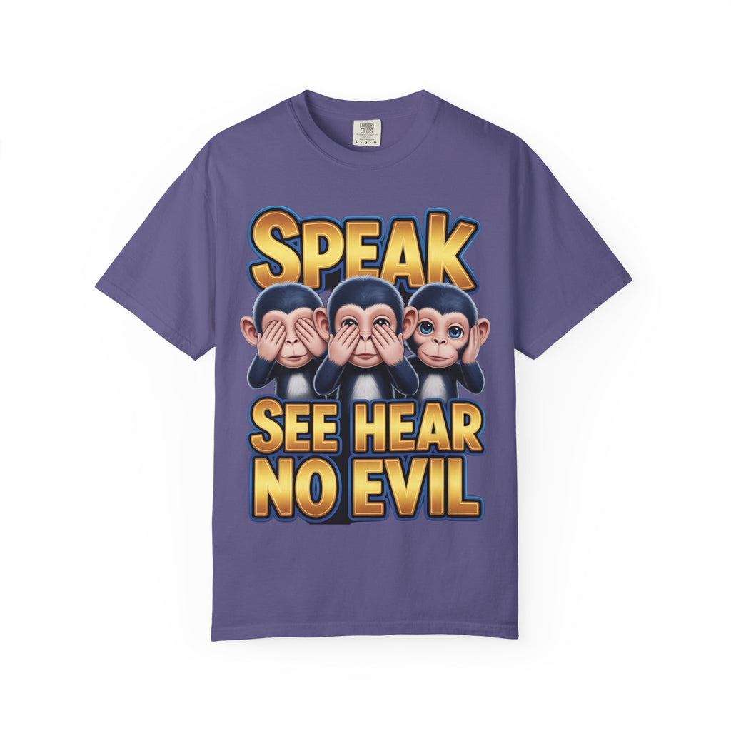 Graphic T-Shirt Speak See Hear No Evil design #2