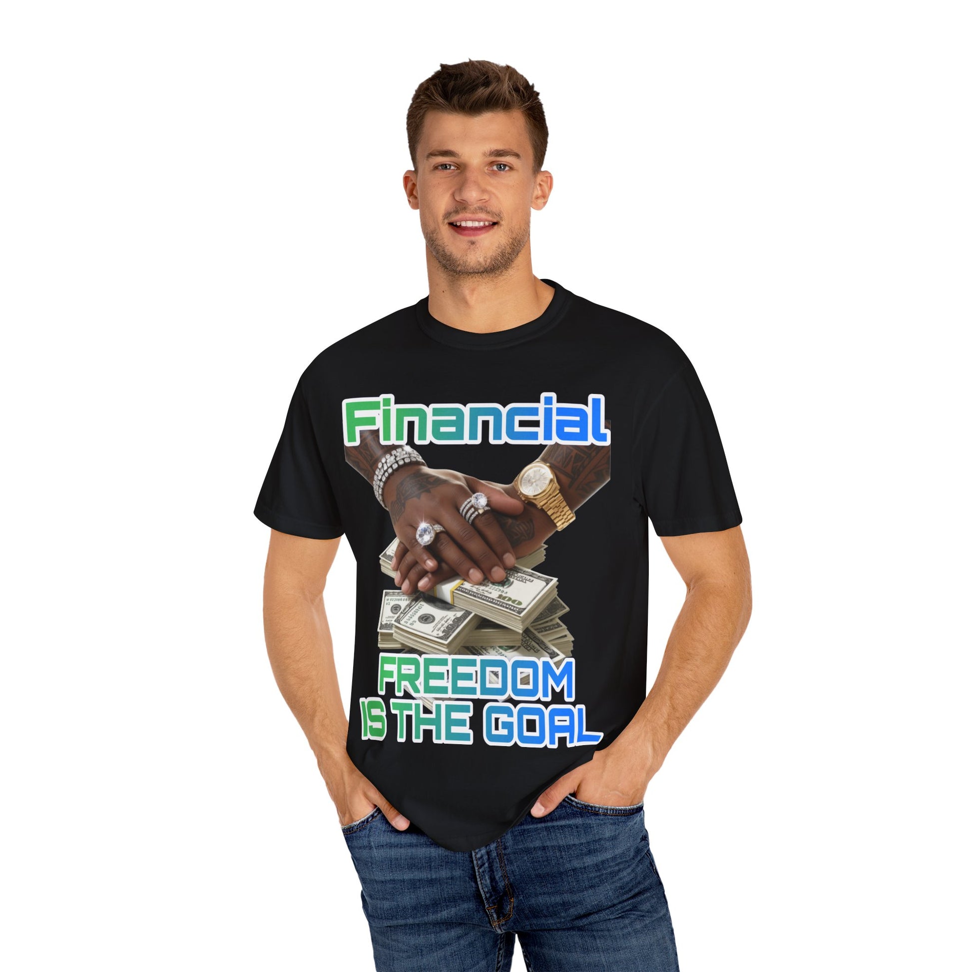 Financial Freedom Unisex T-shirt - 'Financial Freedom is The Goal' Design