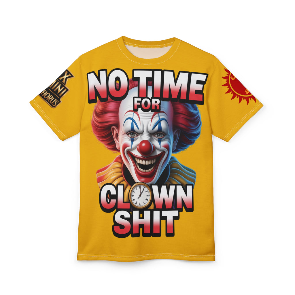 T-Shirt No Time For Clowns Unisex yellow