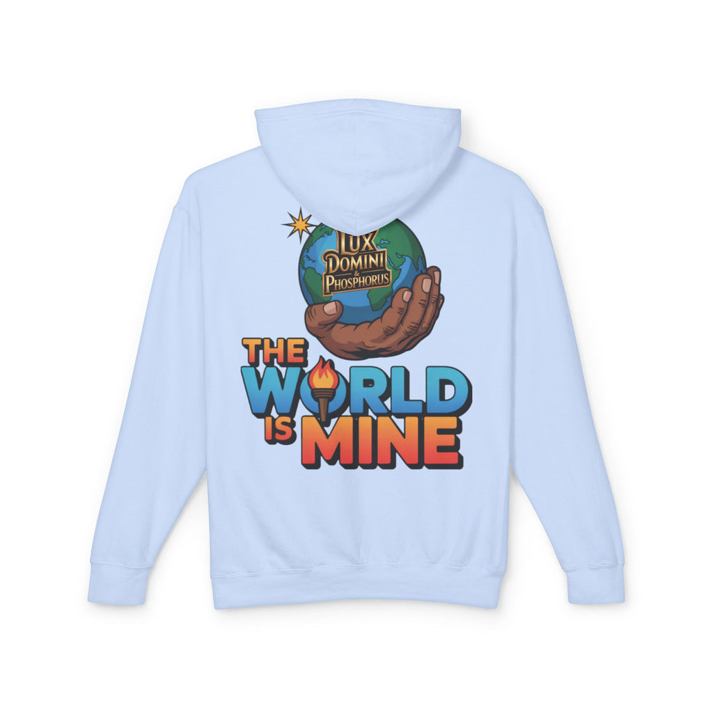 The World Is Mine Hooded Sweatshirt, Unisex Lightweight Pullover, King of the Jungle Sweatshirt, Animal Lover Gift, Cool Casual Wear