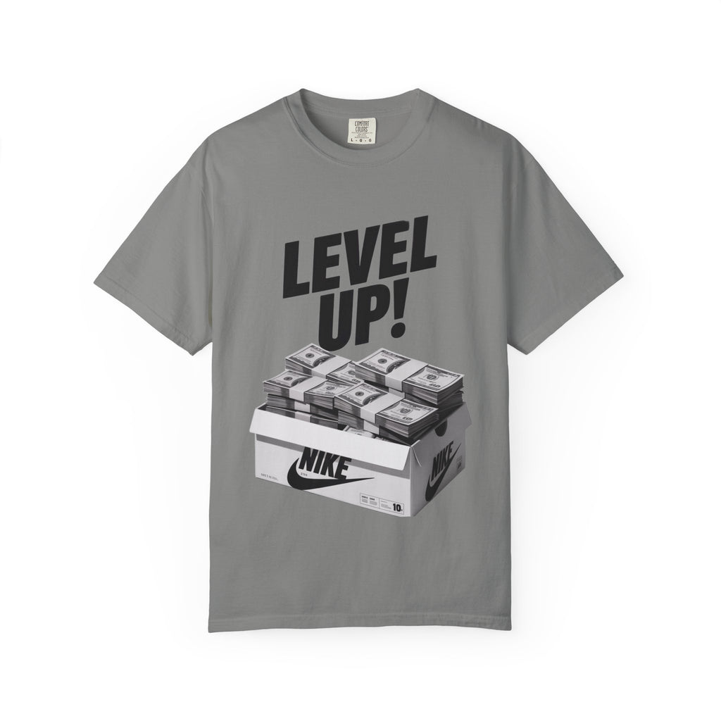 Garment-Dyed T-shirt Level Up Design