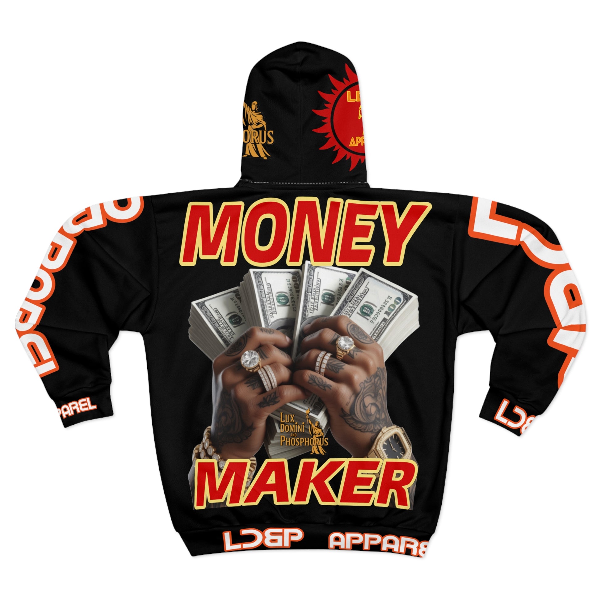 Money Maker Unisex Zip Hoodie - LD&P Apparel Design