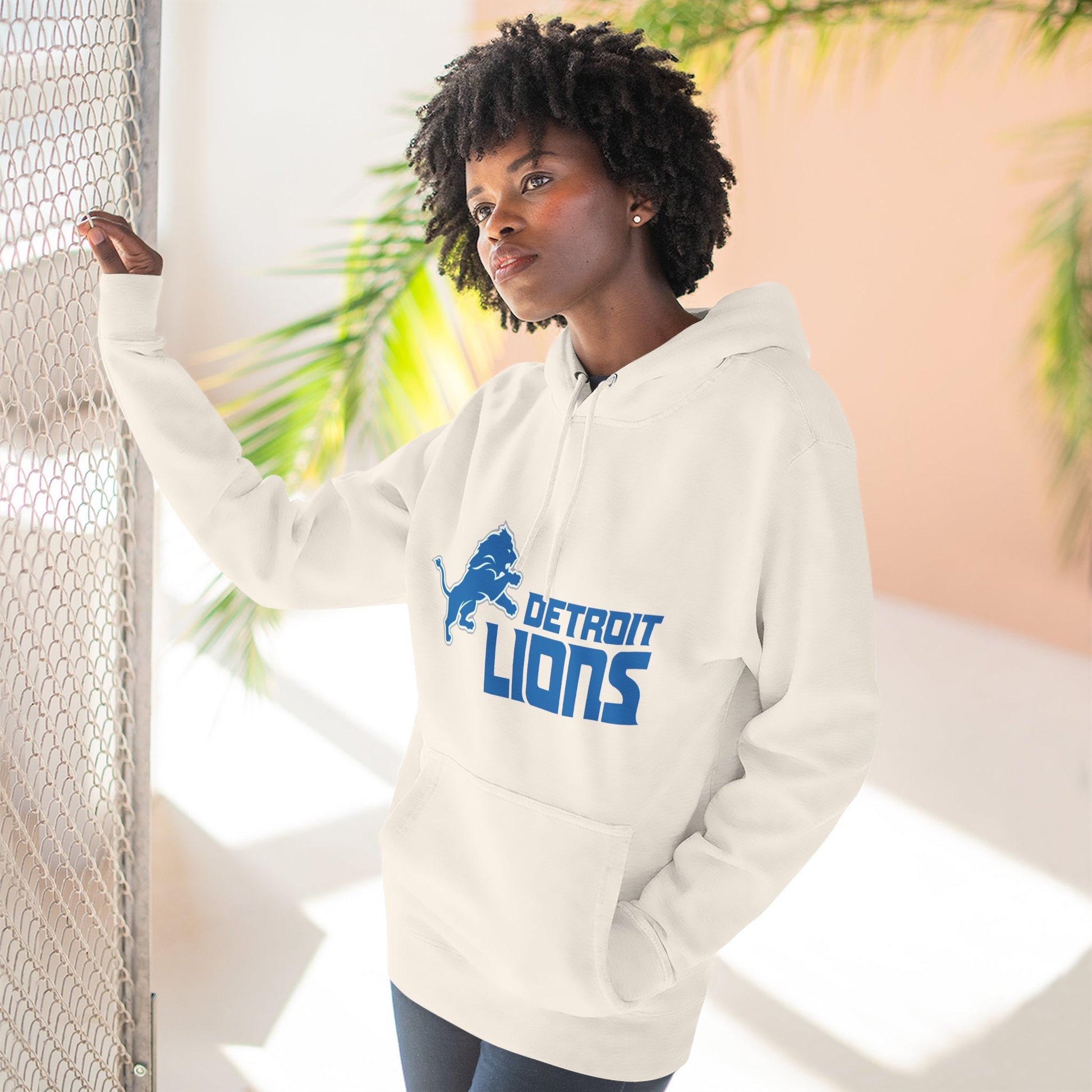 Fleece Hoodie NFL Team DET Design