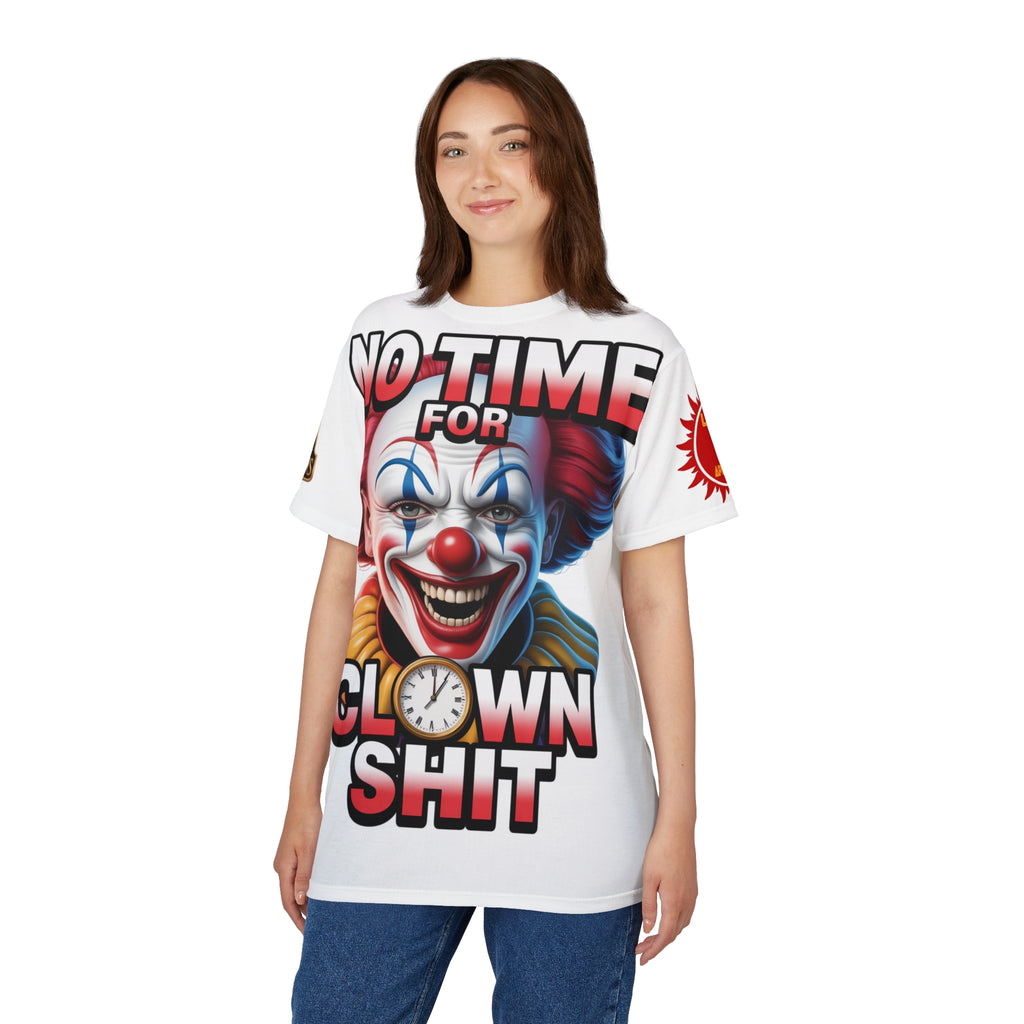 T-Shirt No Time For Clowns Unisex white