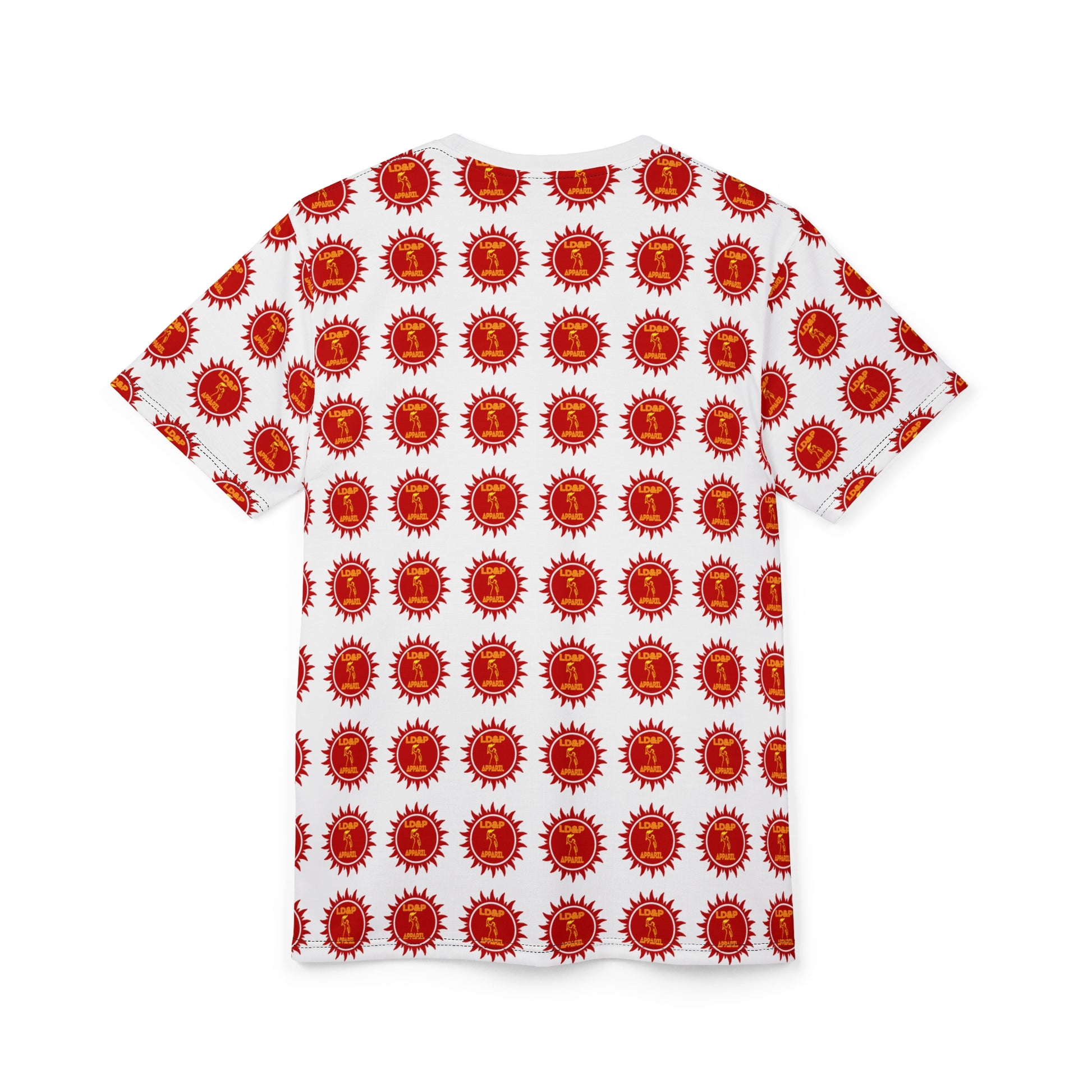 White Monogrammed Unisex Tee - LD&P Apparel Design