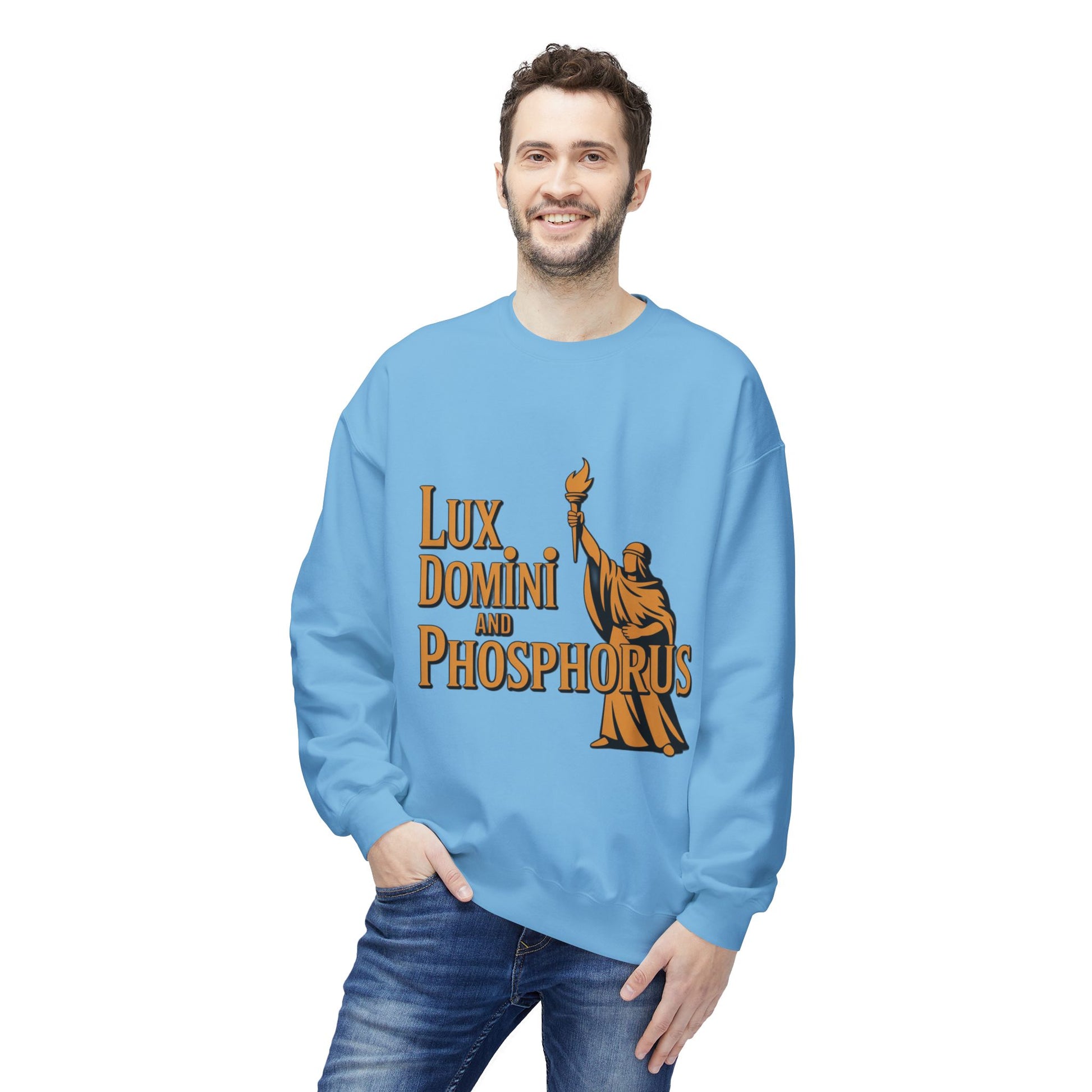 "Lux Domini and Phosphorus" crew-neck sweatshirt