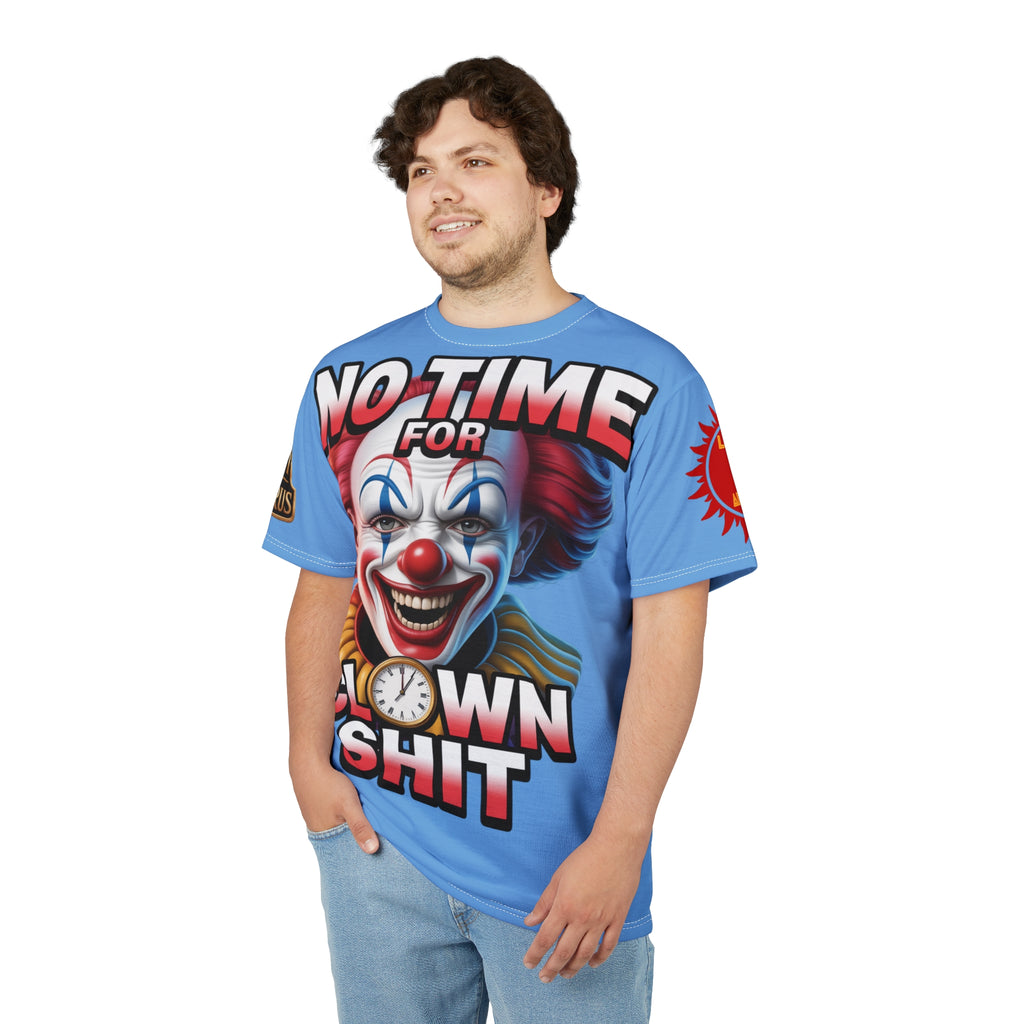 T-Shirt No Time For Clowns Unisex light blue