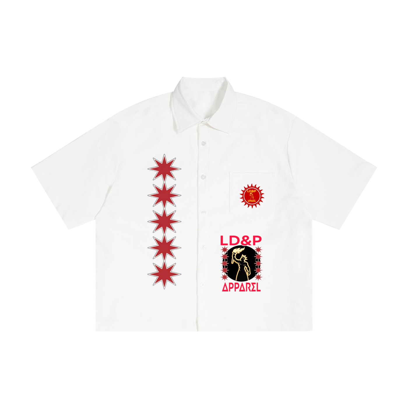 LD&P APPAREL Unisex Boxy Heavyweight Short Sleeve Shirt