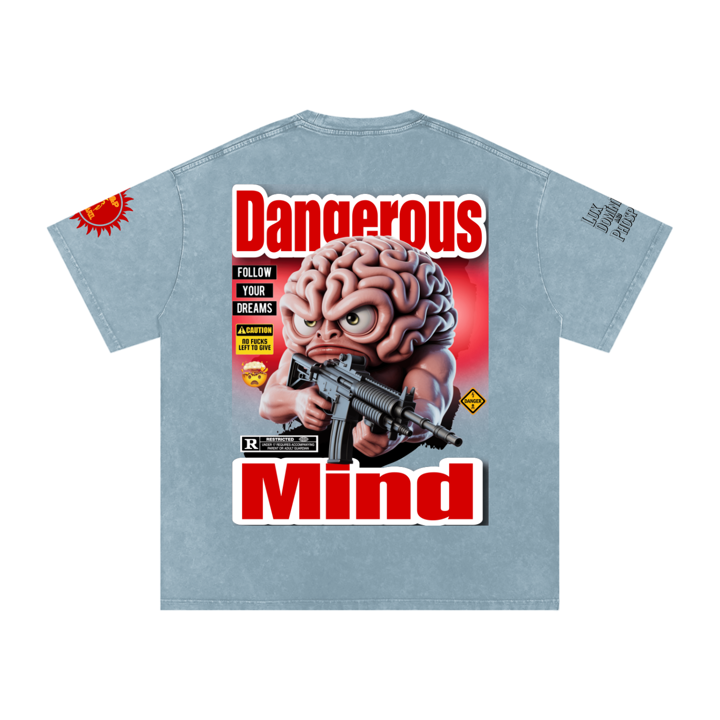 Dangerous Mind Washed Oversized Cotton T-Shirt