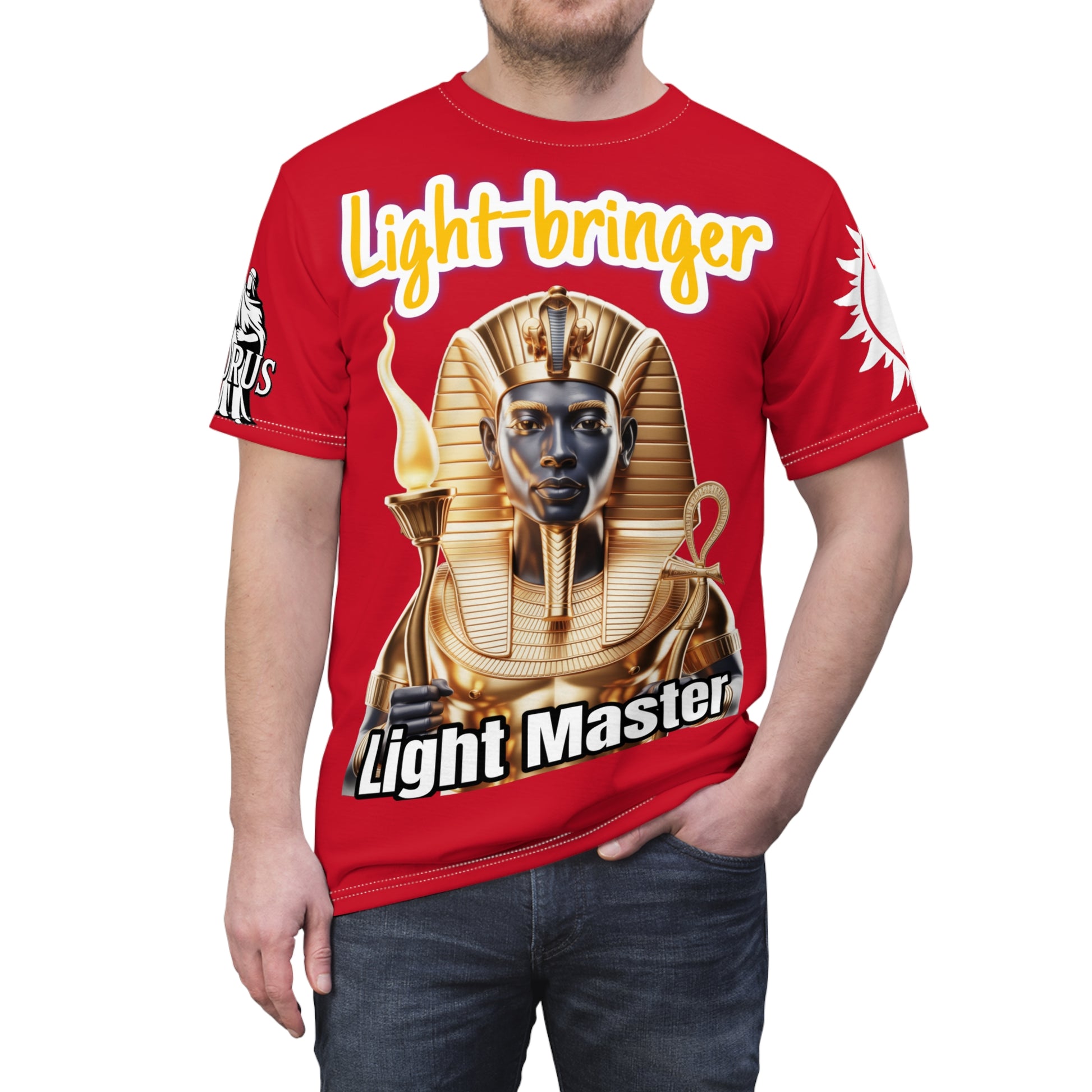 Light Master Tee - Lux Domini and Phosphorus LD&P Apparel Design Red