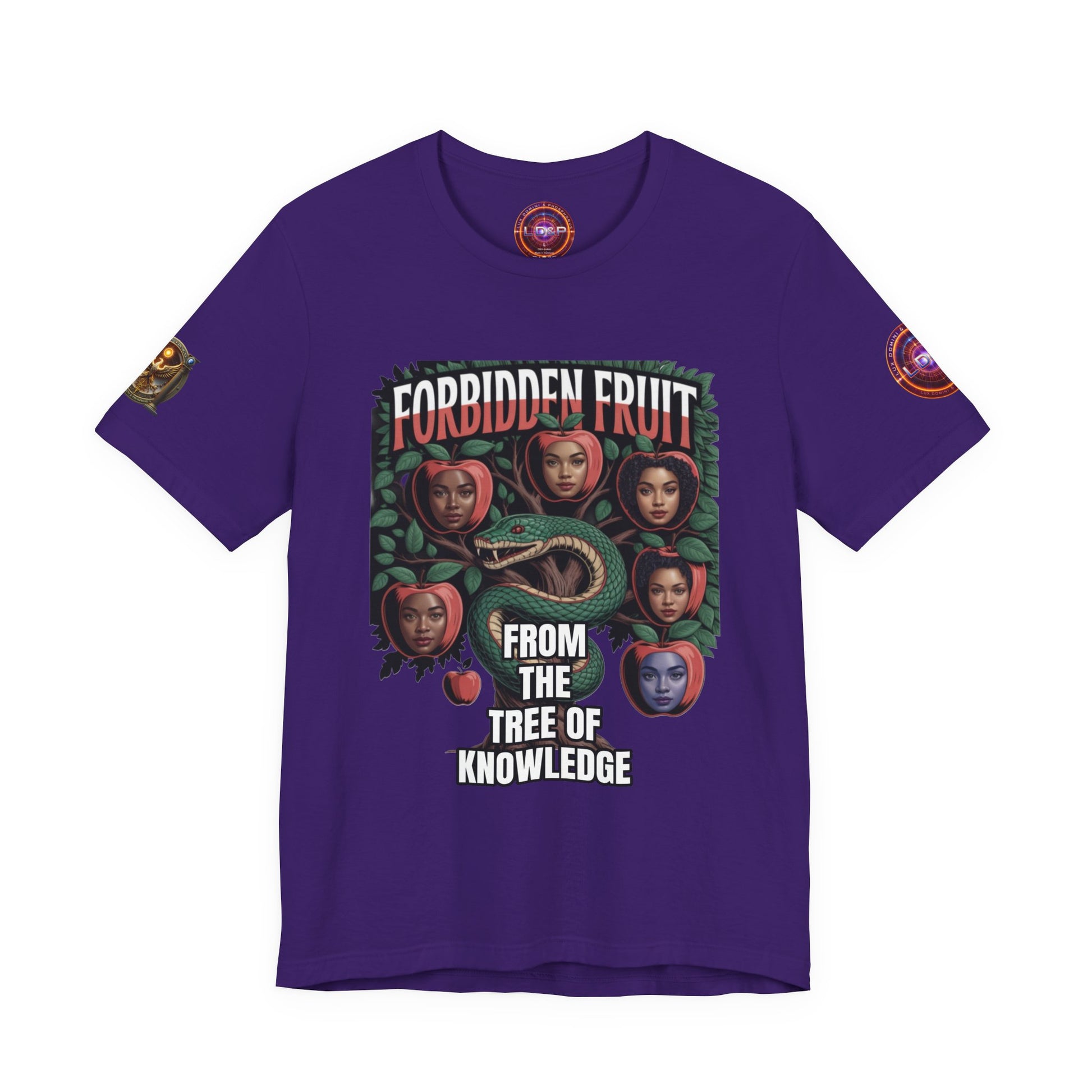 Short Sleeve Tee - Tree of Knowledge Forbidden Fruit Design