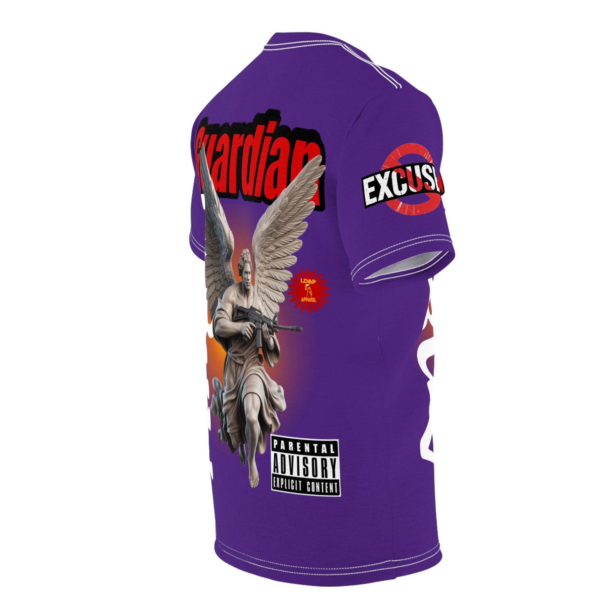 Guardian Angel Graphic Tee LD&P APPAREL Purple