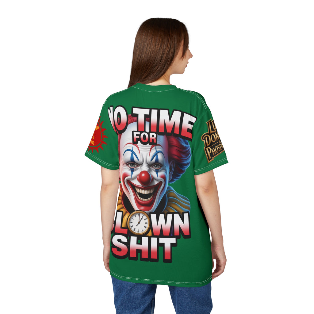 T-Shirt No Time For Clowns Unisex green