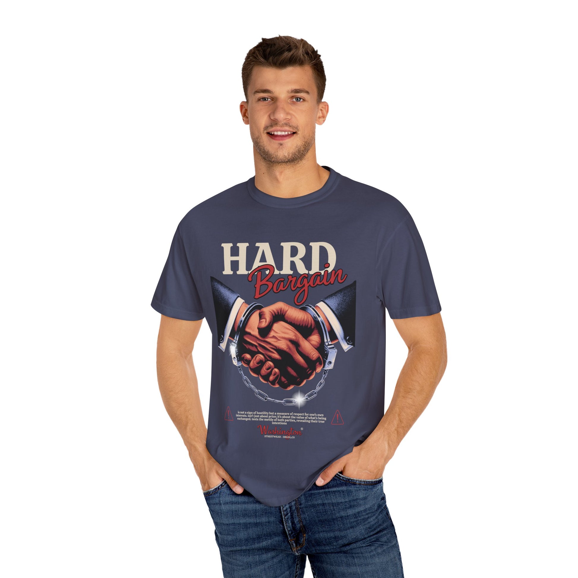 Garment-Dyed T-shirt Hard Bargain Graphic Tee