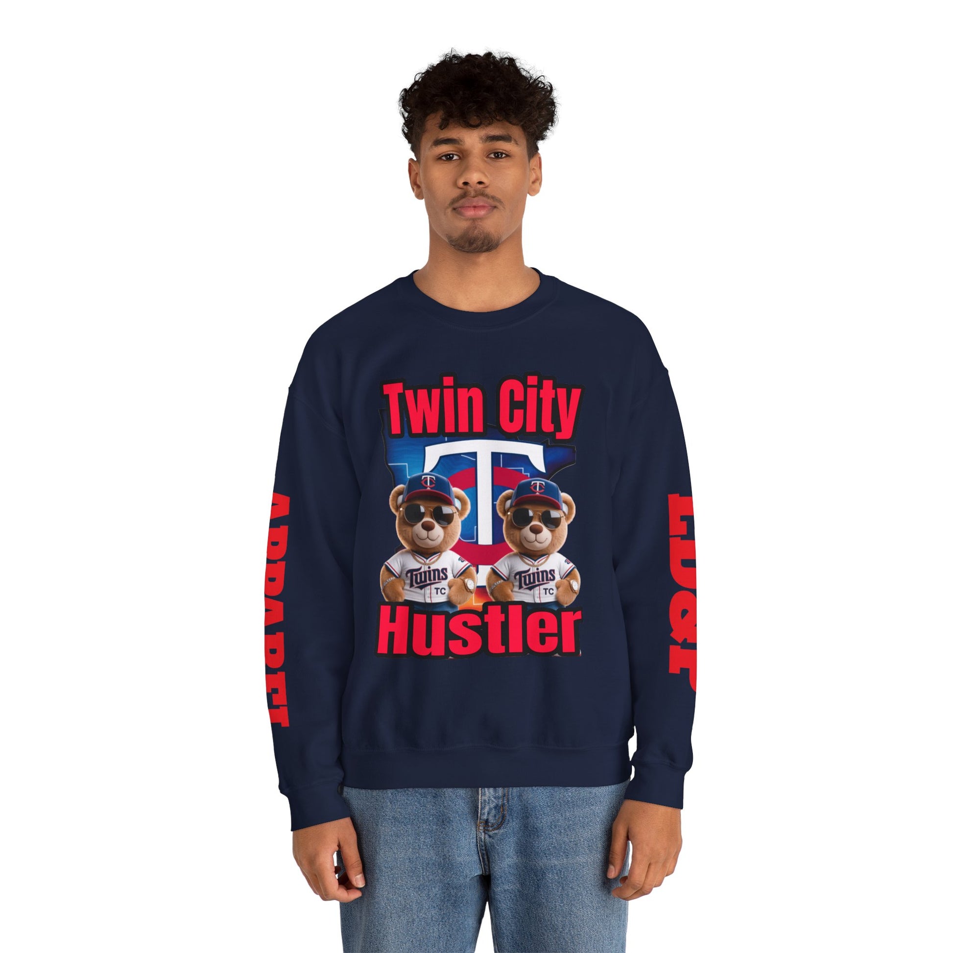 Crewneck Sweatshirt Twin City Hustler LD&P Apparel Design
