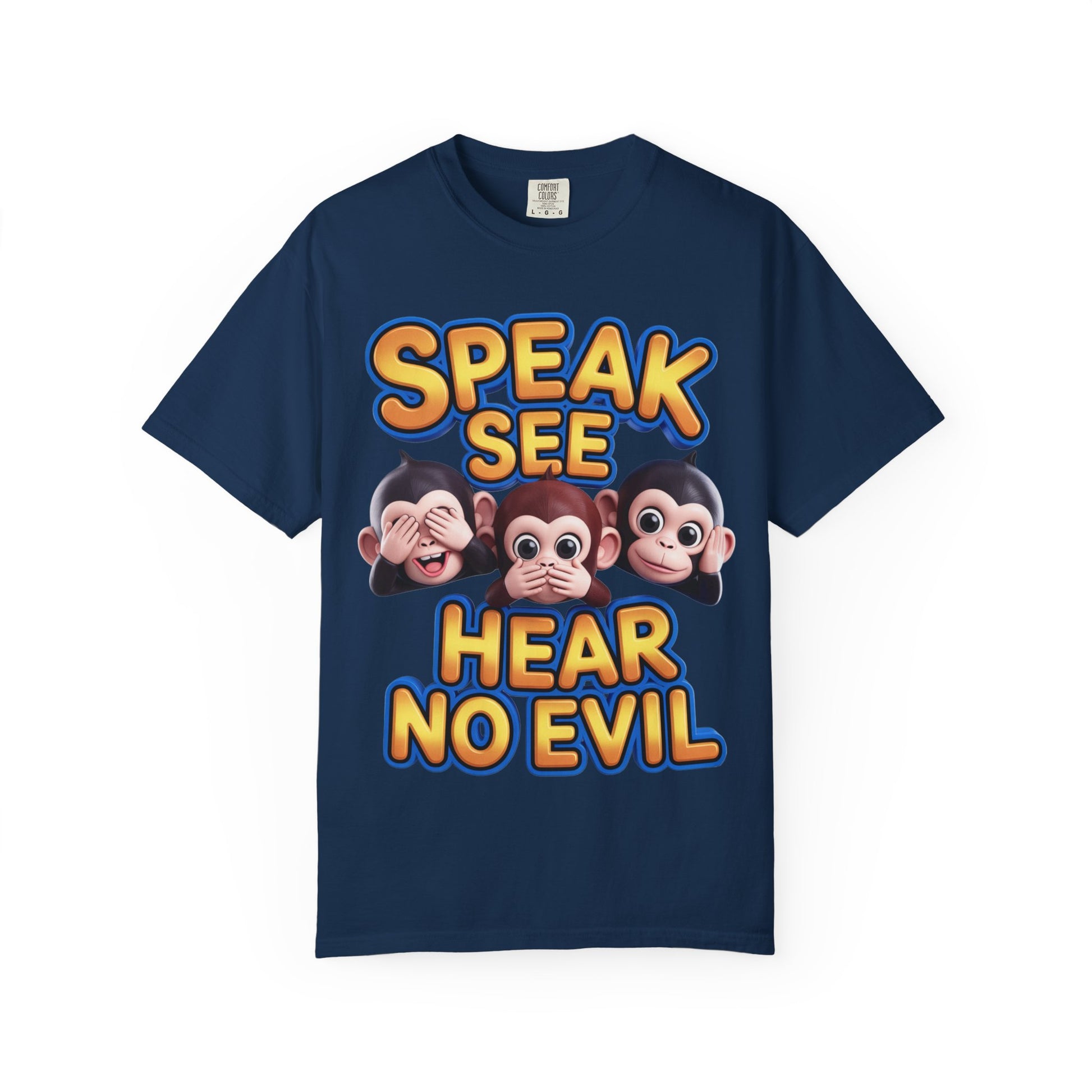 Graphic T-Shirt Speak See Hear No Evil