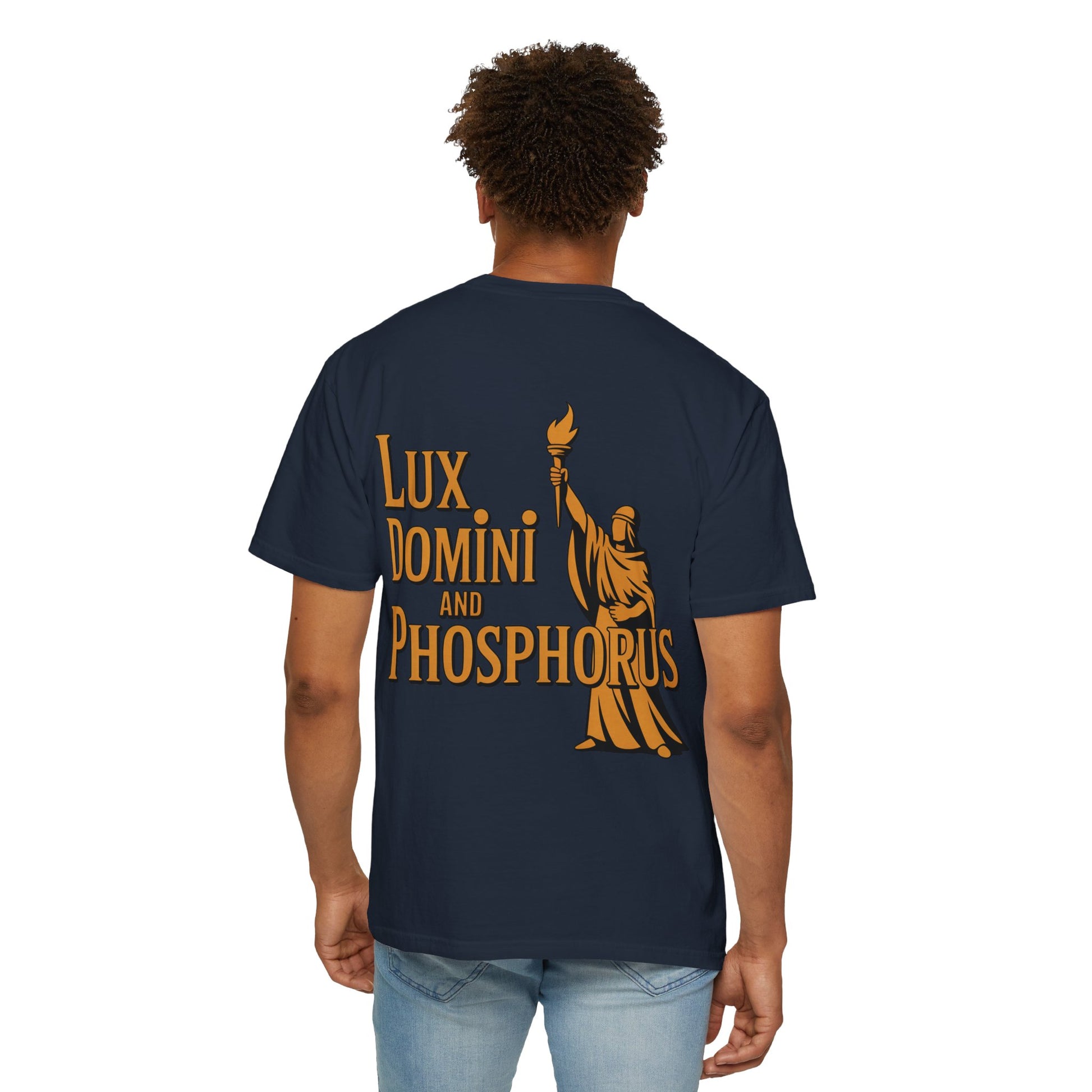 Garment-Dyed T-shirt Thin Line Love Hate LD&amp;P APPAREL Design
