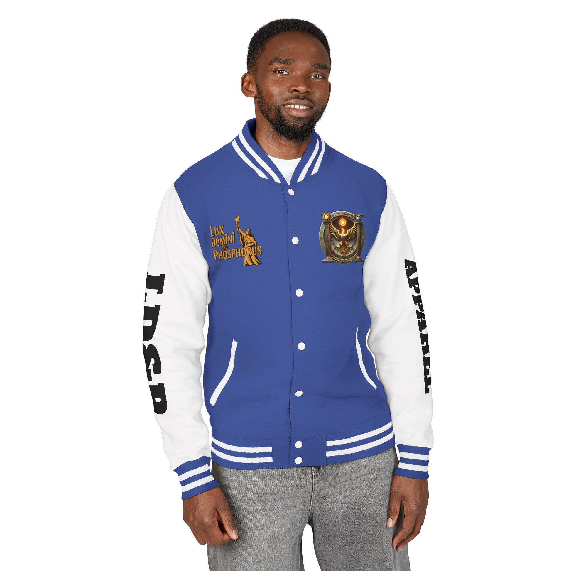 Letterman Jacket LD&P APPAREL Logo Design