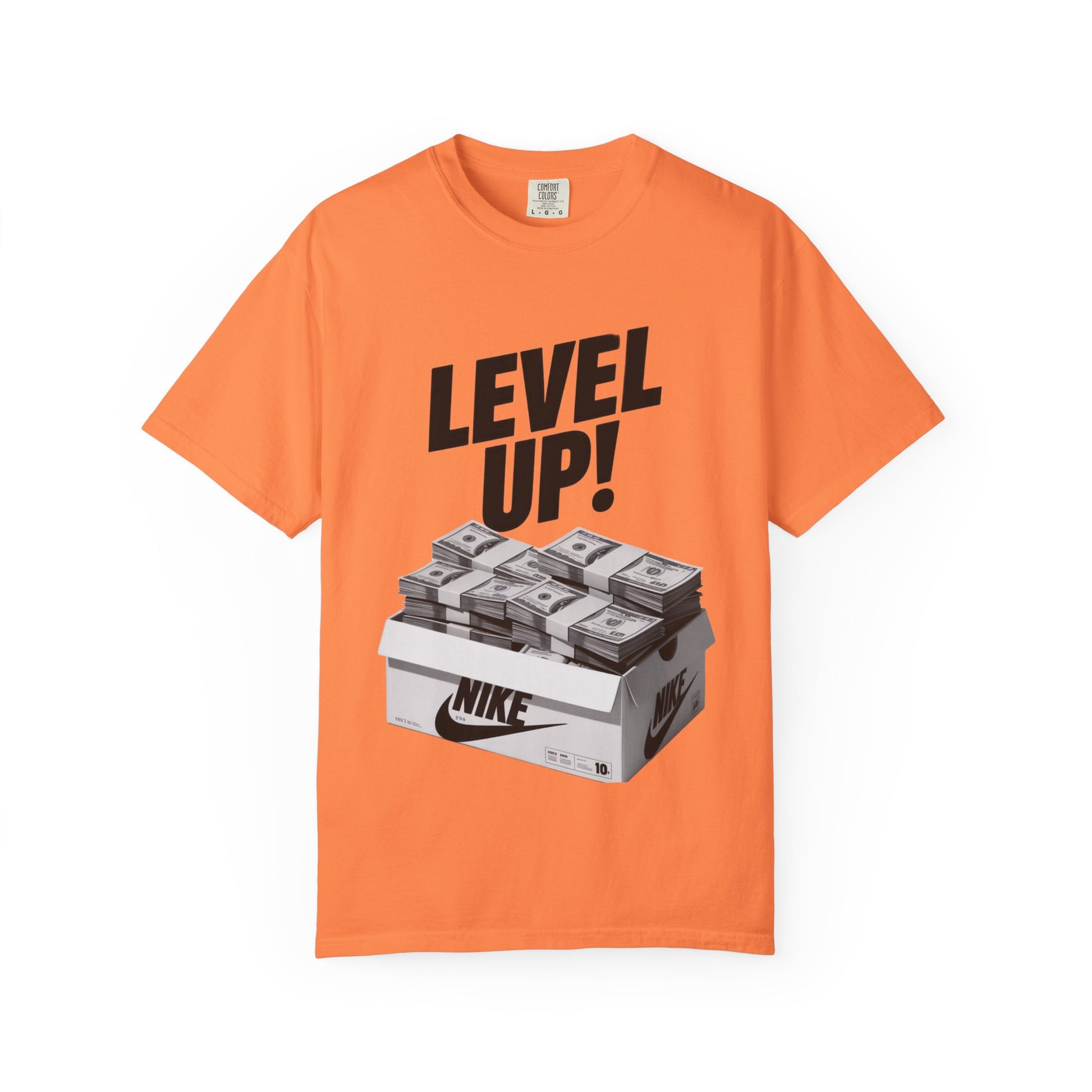 Garment-Dyed T-shirt Level Up Design