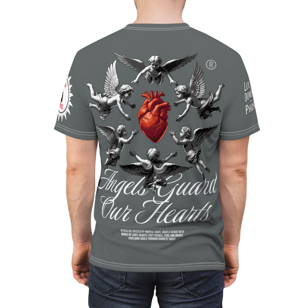 Angels Guard Our Hearts Tee LD&P APPAREL GREY