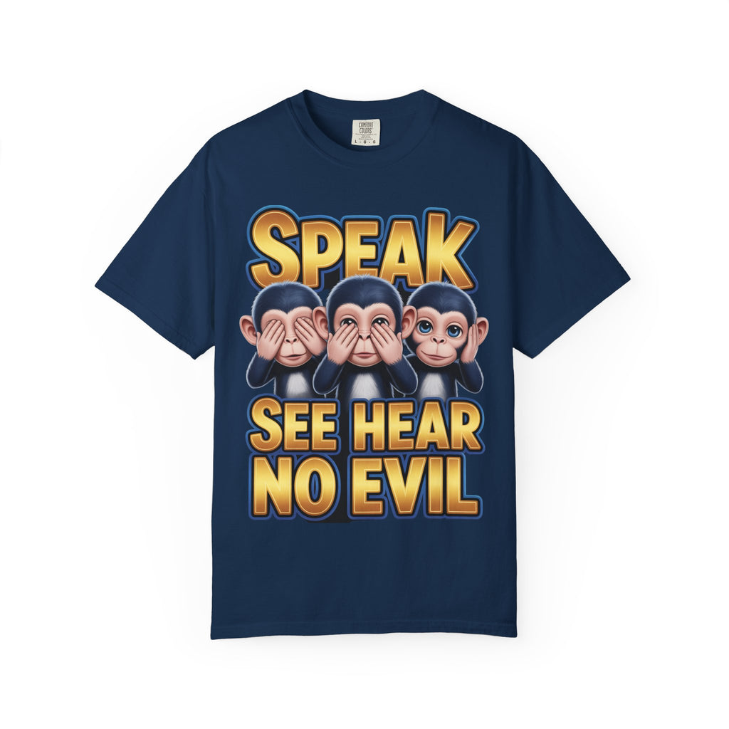 Graphic T-Shirt Speak See Hear No Evil design #2
