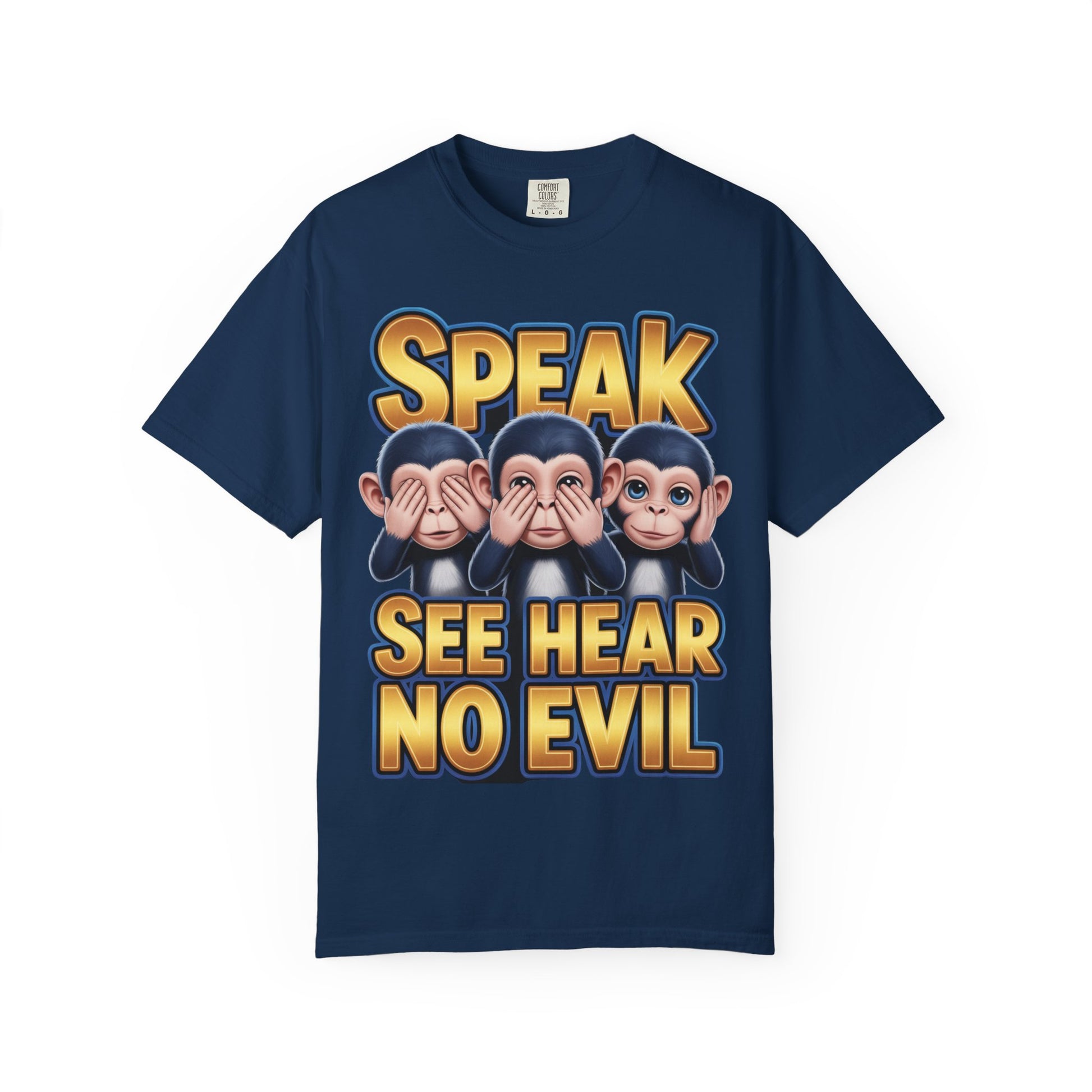 Graphic T-Shirt Speak See Hear No Evil design #2