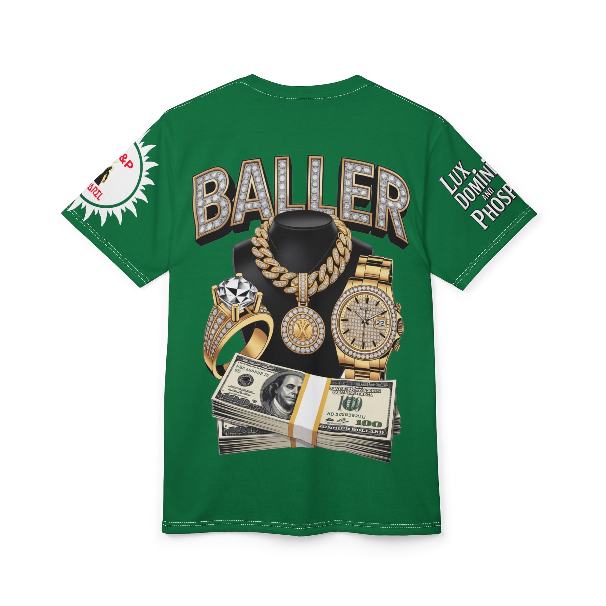 Baller  Unisex Tee - LD&P Apparel Design green