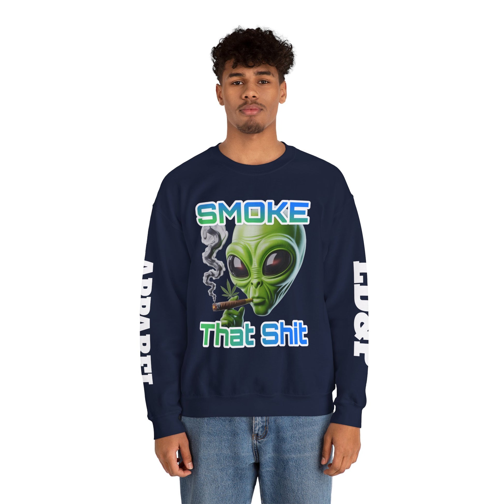 Crewneck Sweatshirt - Smoke That LD&P APPAREL Design