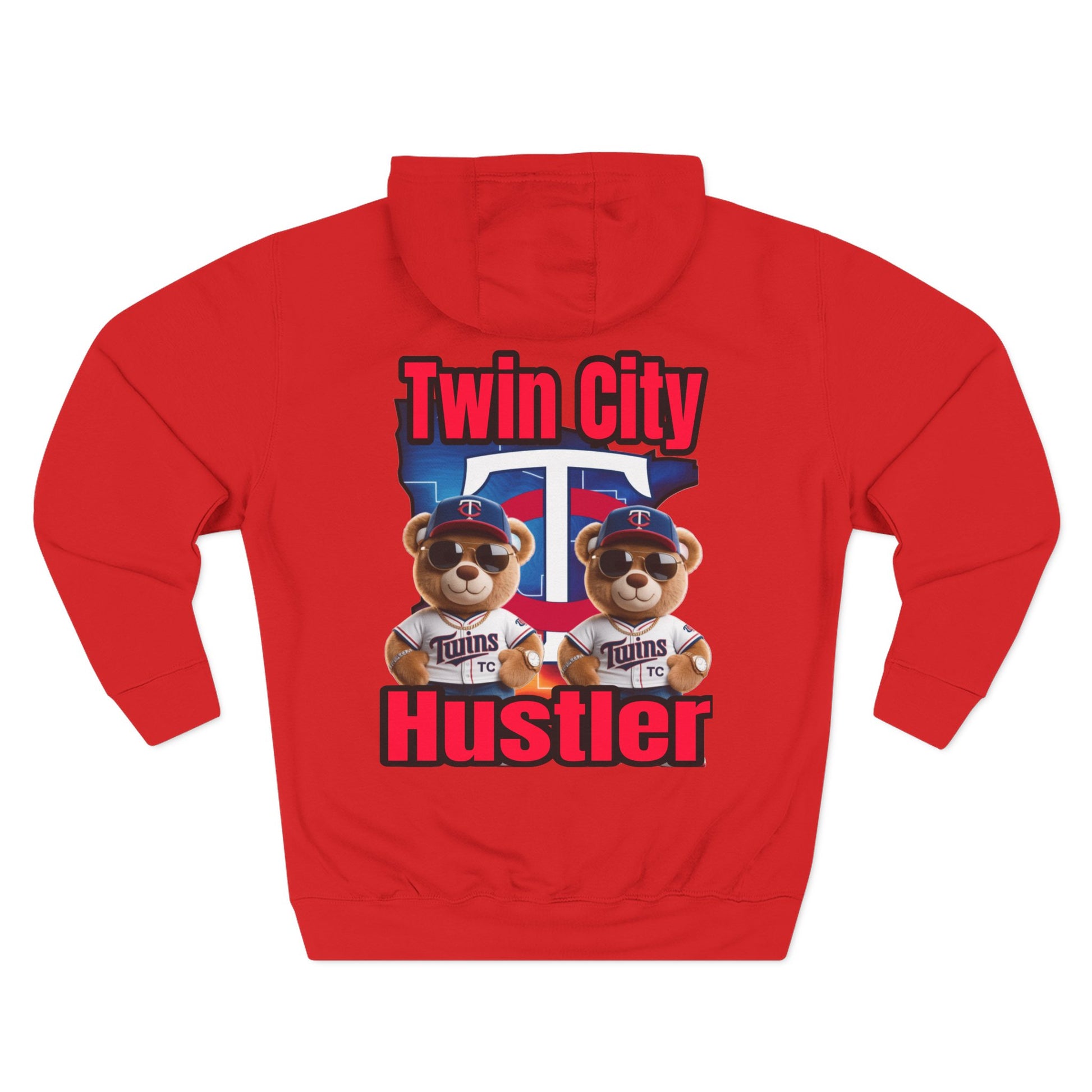Fleece Hoodie Twin City HUSTLER Design