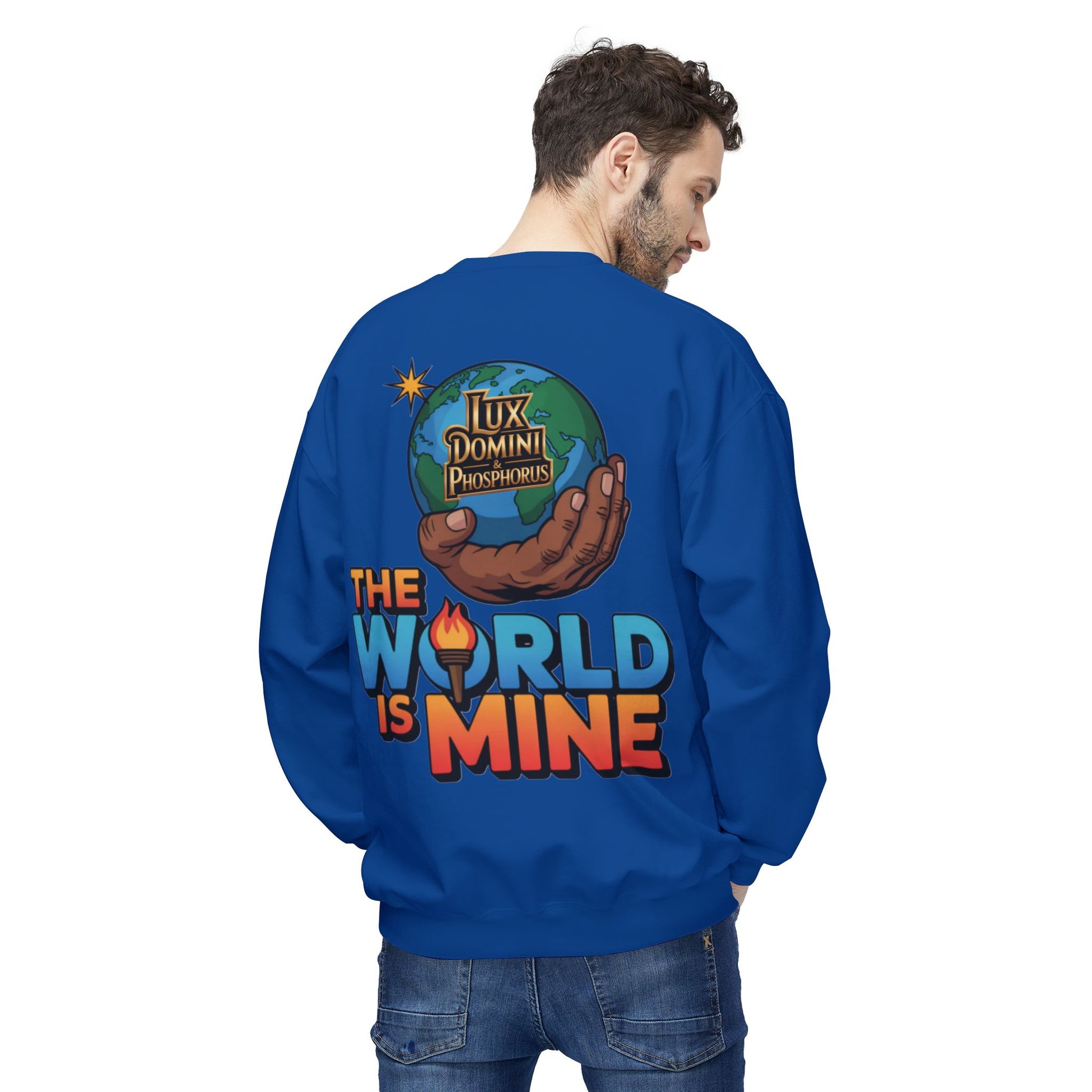 "The World Is Mine"  Design 2 Crewneck Sweatshirt
