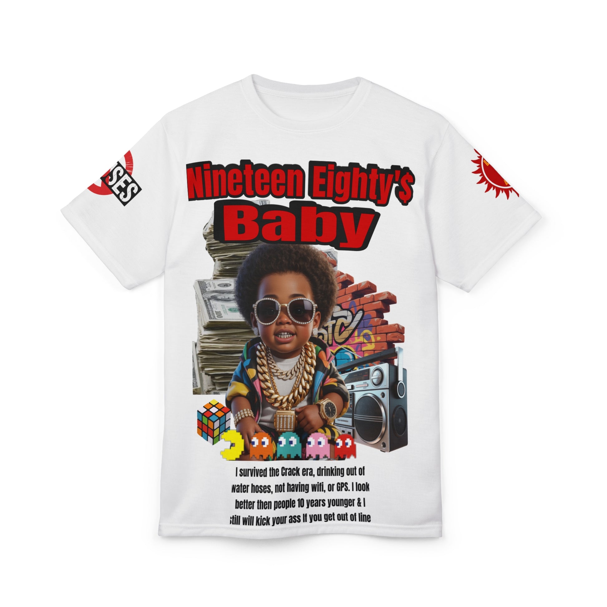 Nineteen Eighty's Baby Graphic Tee LD&P APPAREL White