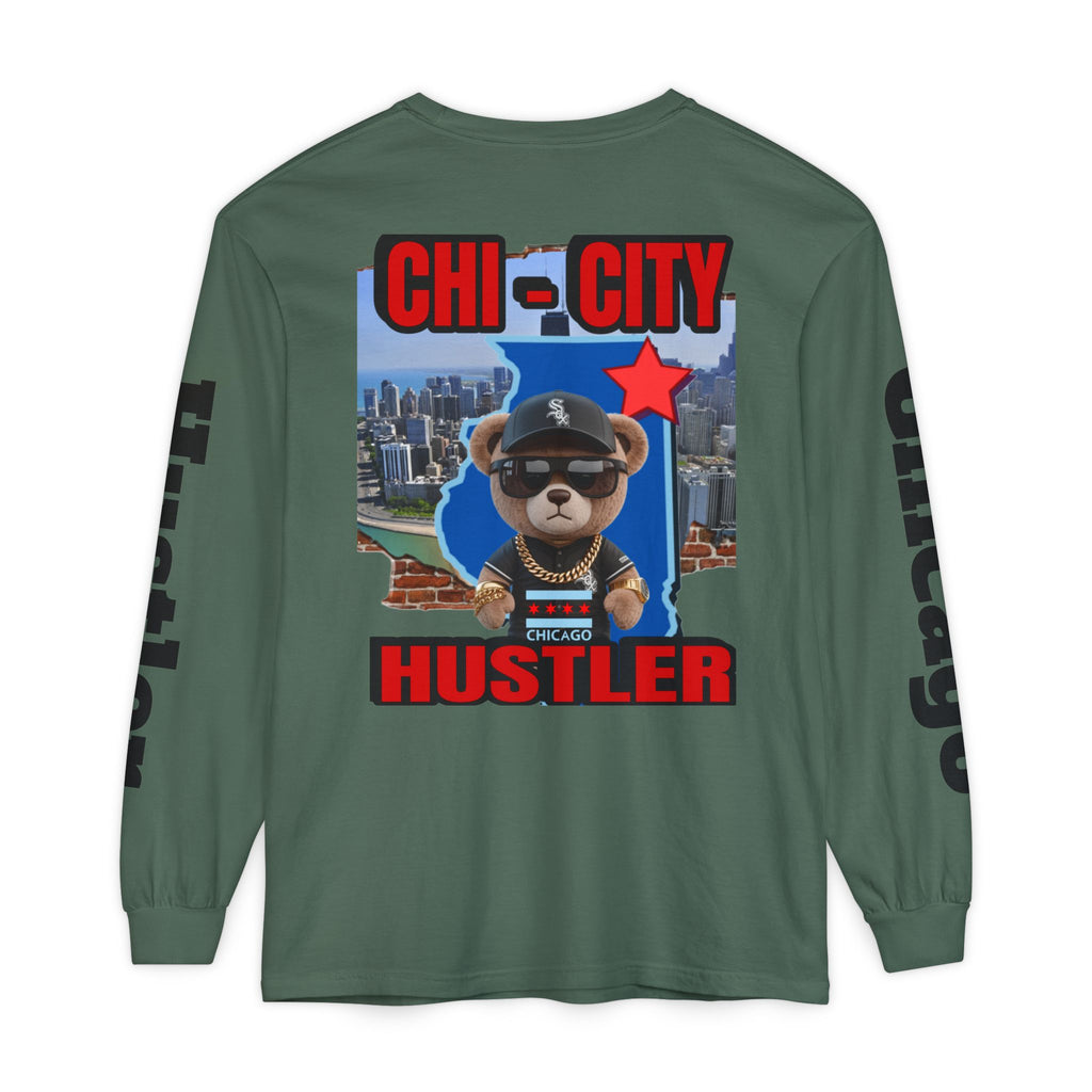Chi-City Hustler Long Sleeve T-Shirt — LD&P Apparel