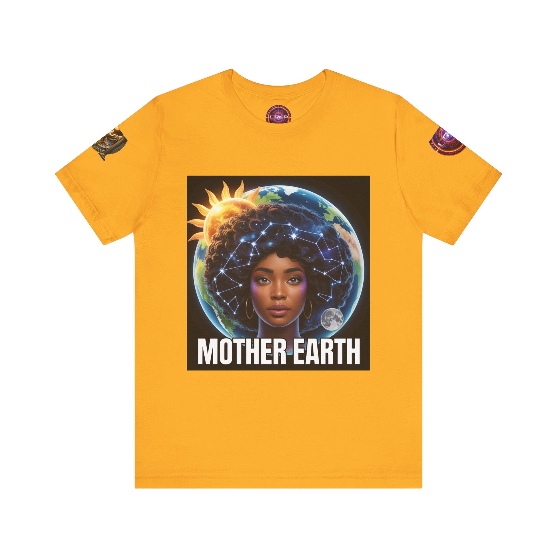 Earth Day Unisex Tee with Mother Earth Design LD&P