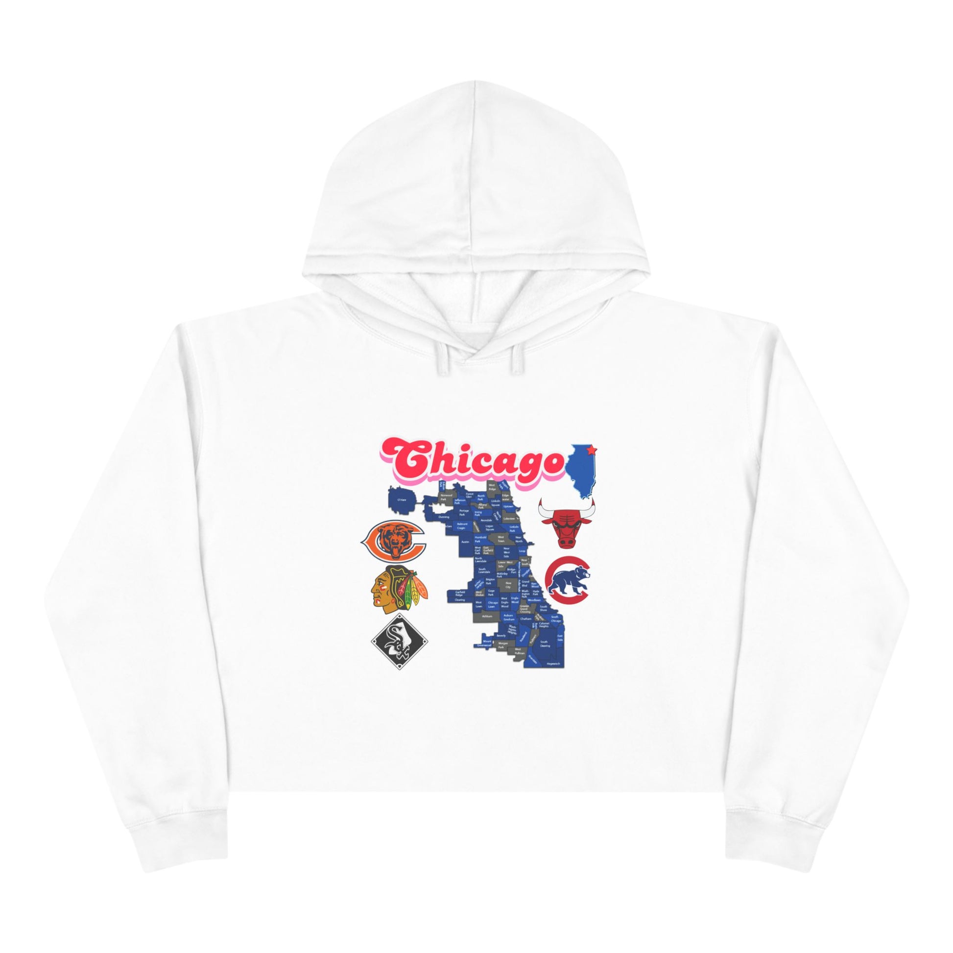 Chicago Crop Hoodie