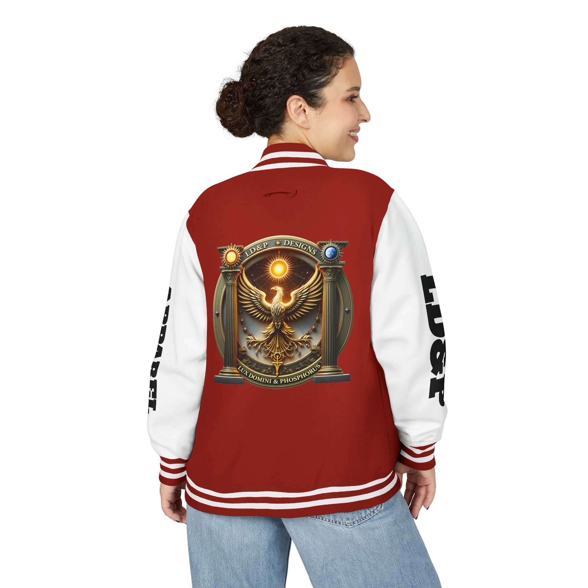 Letterman Jacket LD&P APPAREL Logo Design