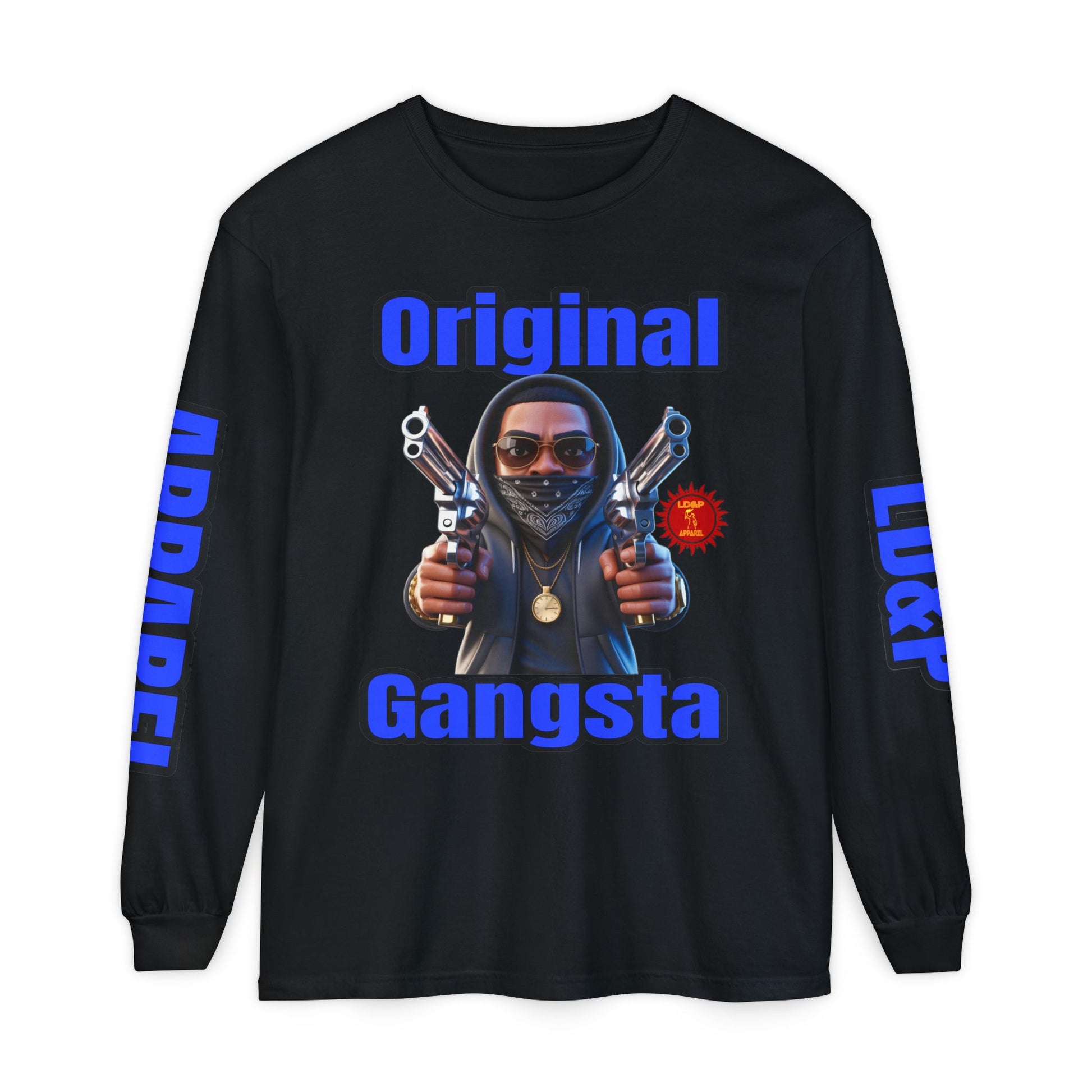 Long Sleeve T-Shirt Original Gangsta LD&amp;P Apparel Design