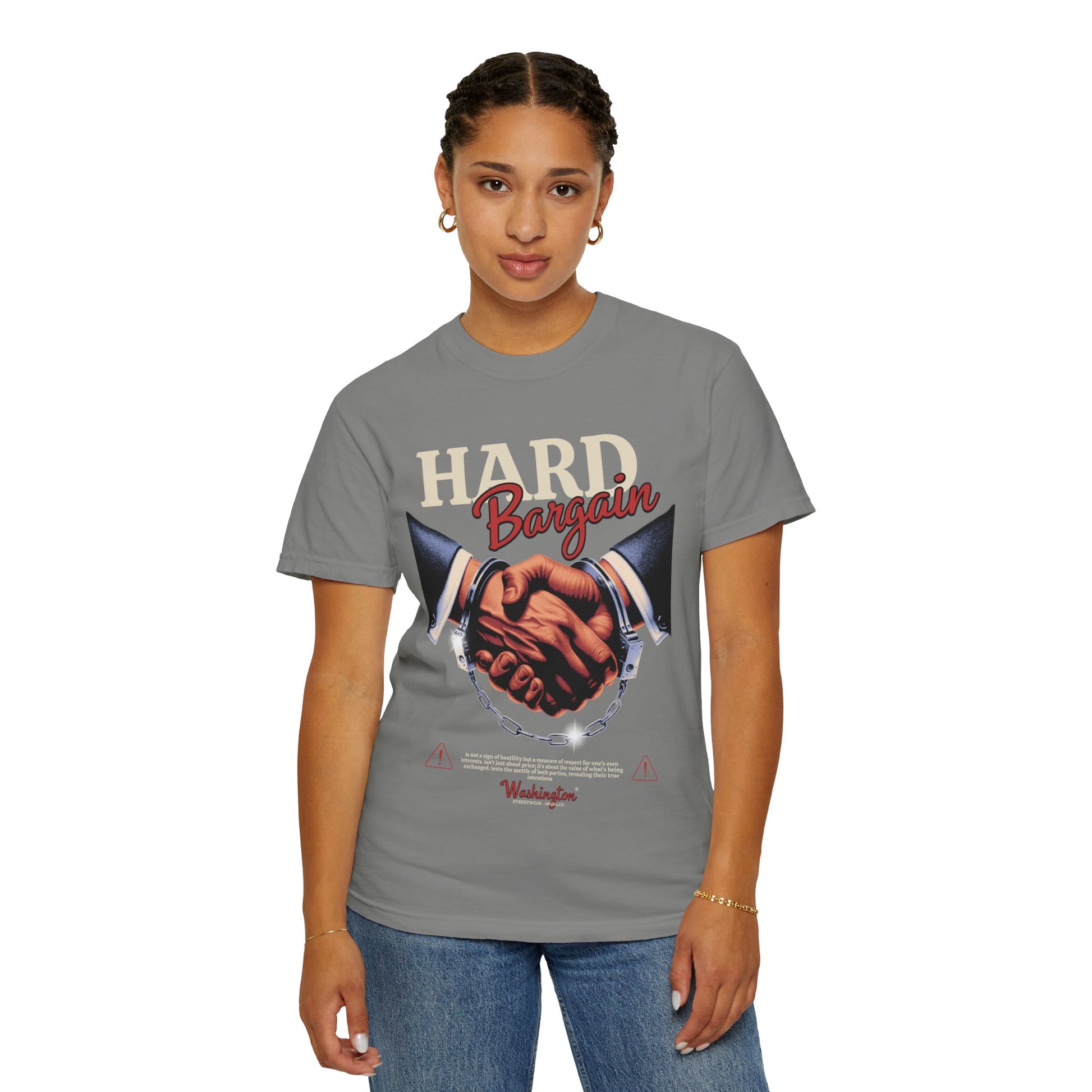 Garment-Dyed T-shirt Hard Bargain Graphic Tee