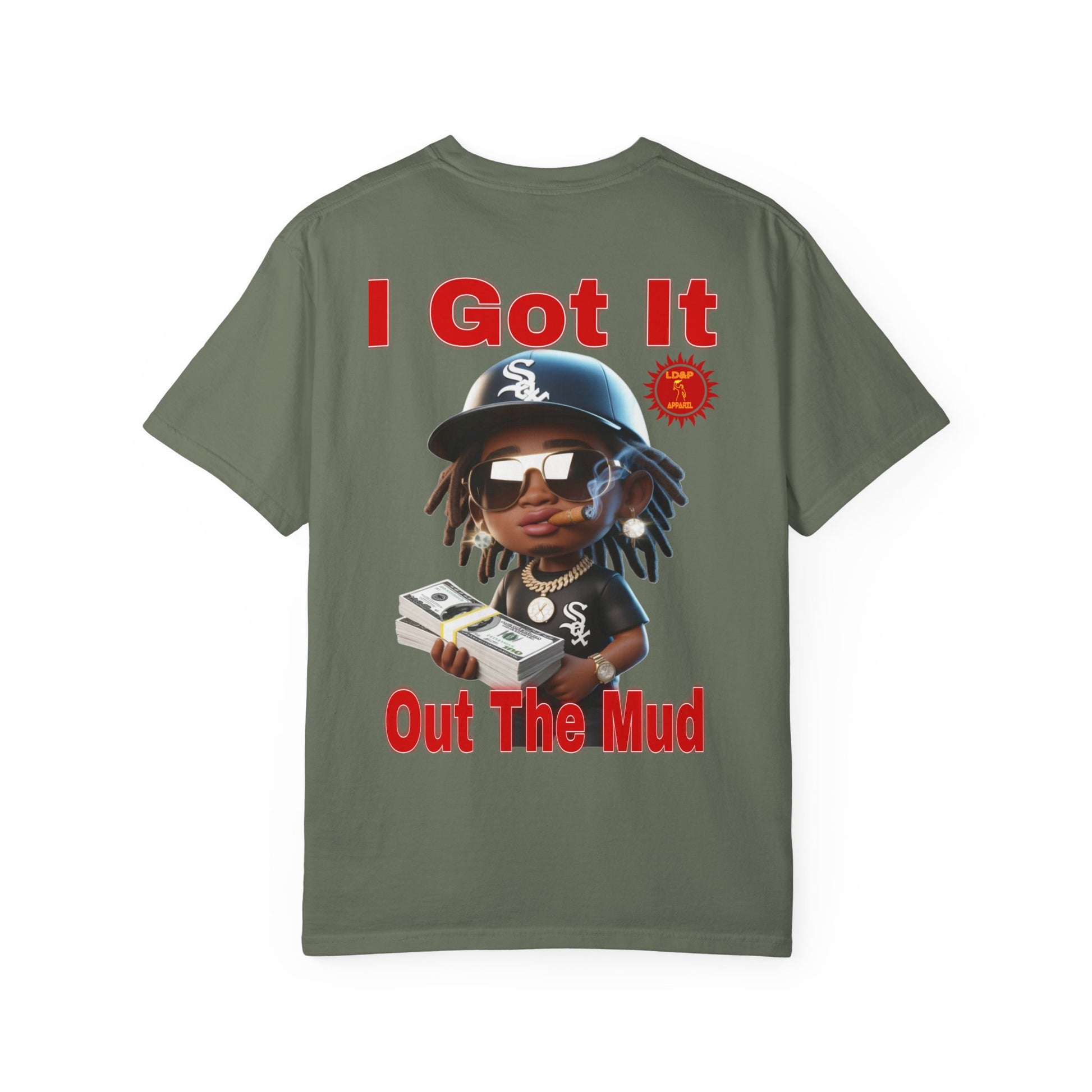 T-Shirt Out The Mud Hustler - Unisex Garment-Dyed