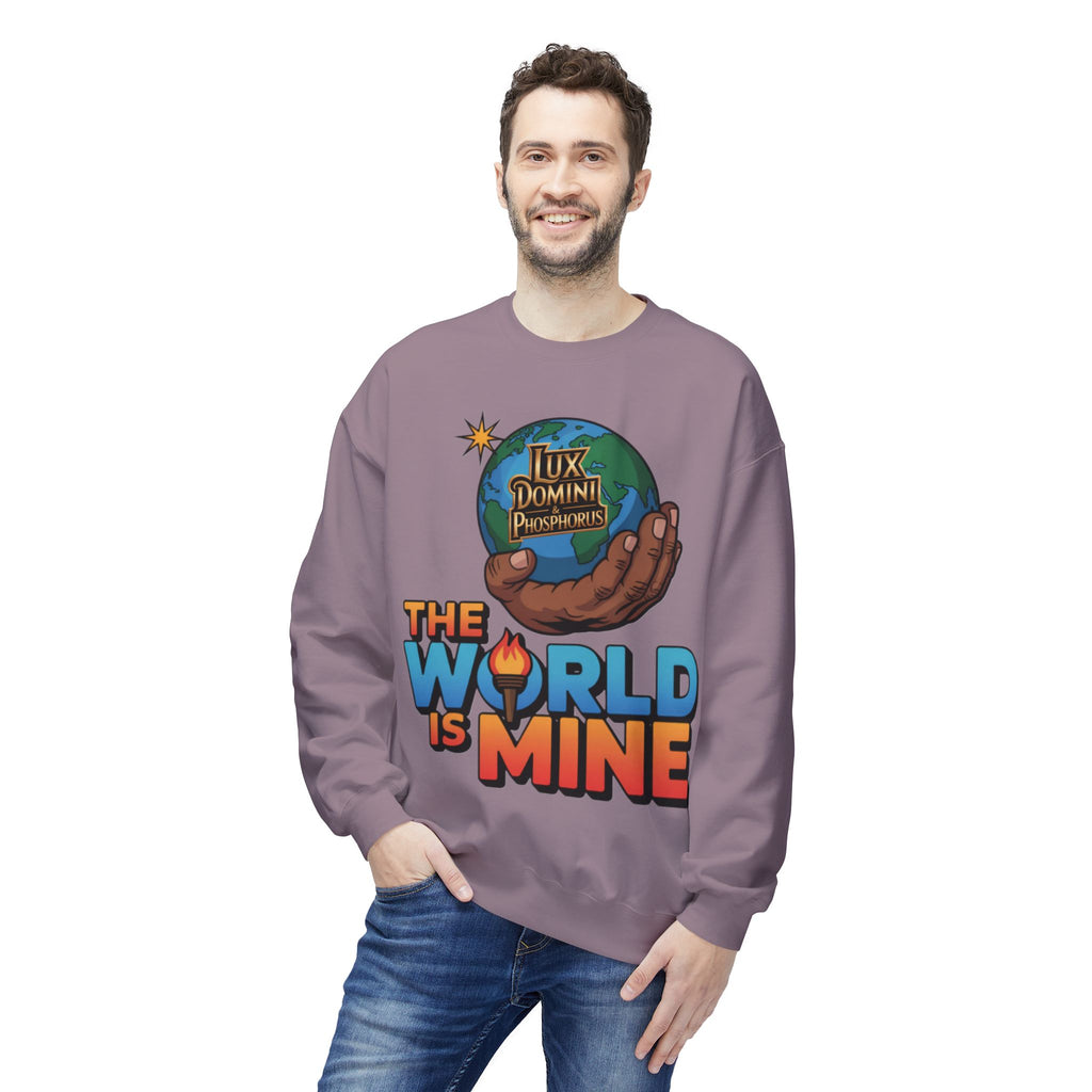 "The World Is Mine"  Design 2 Crewneck Sweatshirt