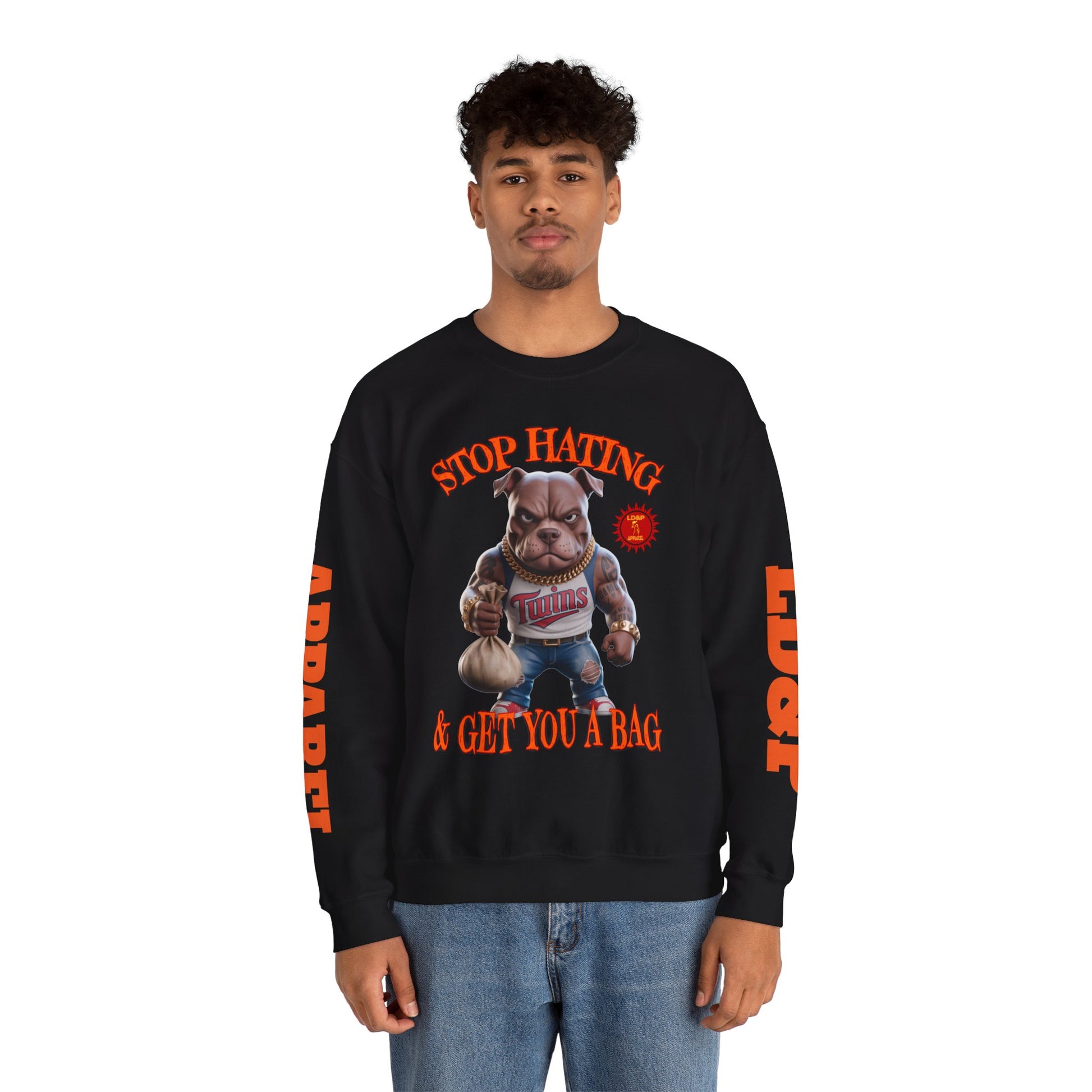 Unisex Sweatshirt Stop Hating LD&P Apparel Design
