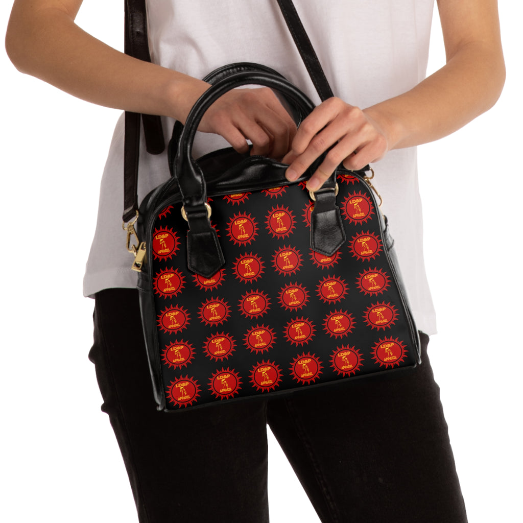 LD&P APPAREL DESIGN Pattern Shoulder Handbag