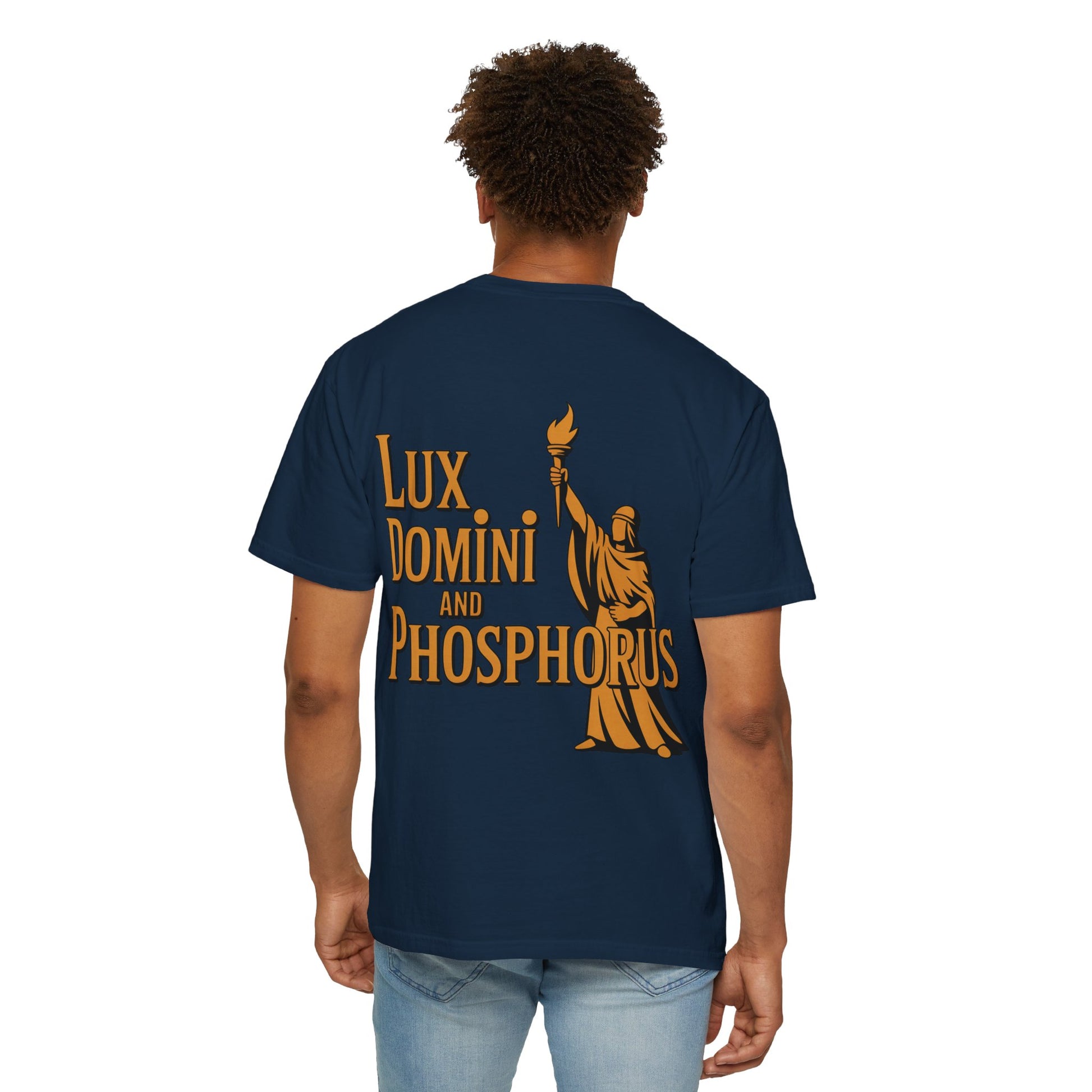Garment-Dyed T-shirt Thin Line Love Hate LD&amp;P APPAREL Design