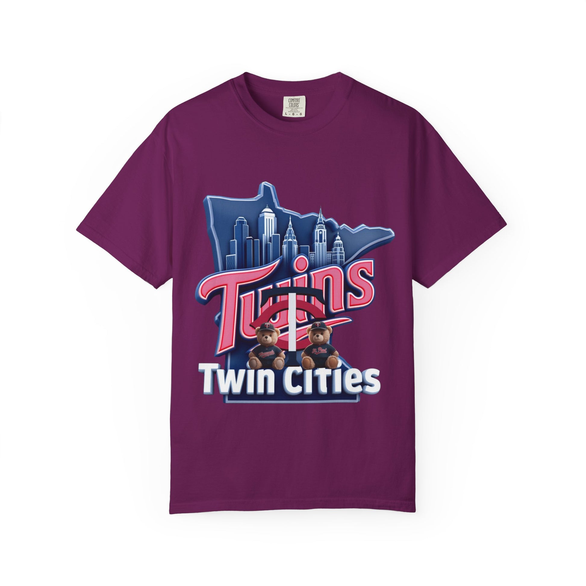 Twin City Unisex T-Shirt, Sporty Tee for Fans, Garment-Dyed Shirt, Perfect for Game Day, Show Your Team Spirit!