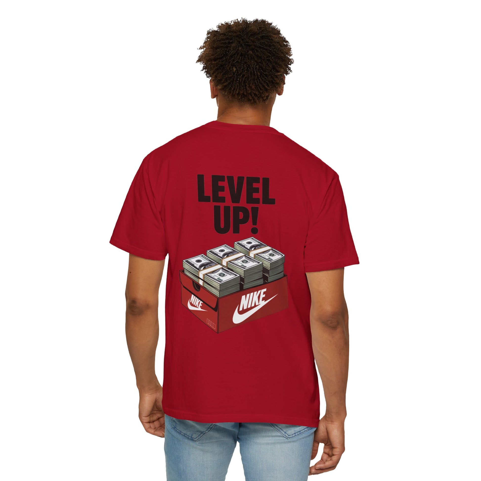 Garment-Dyed T-shirt Level Up Design